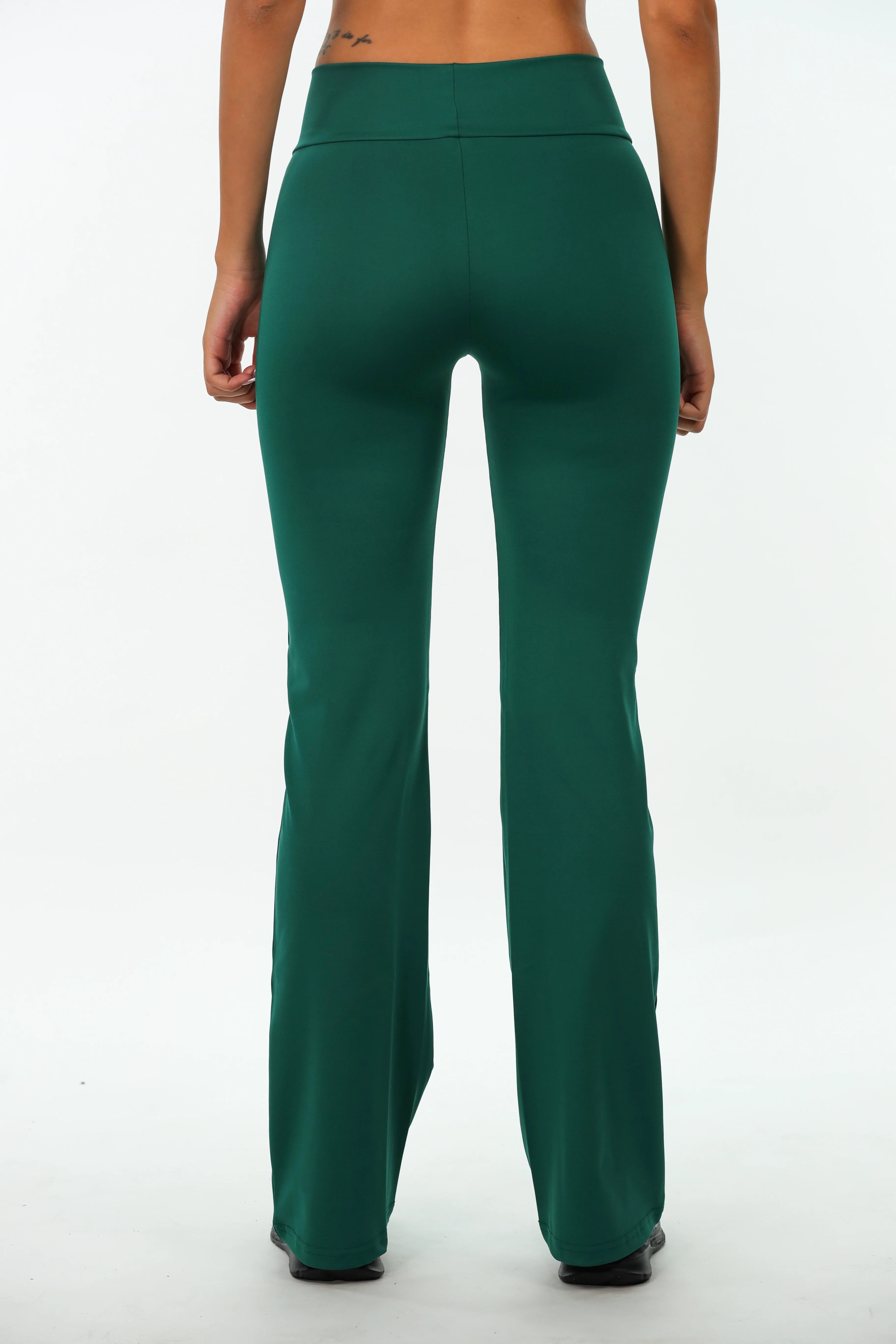 Green Flare Sport Legging