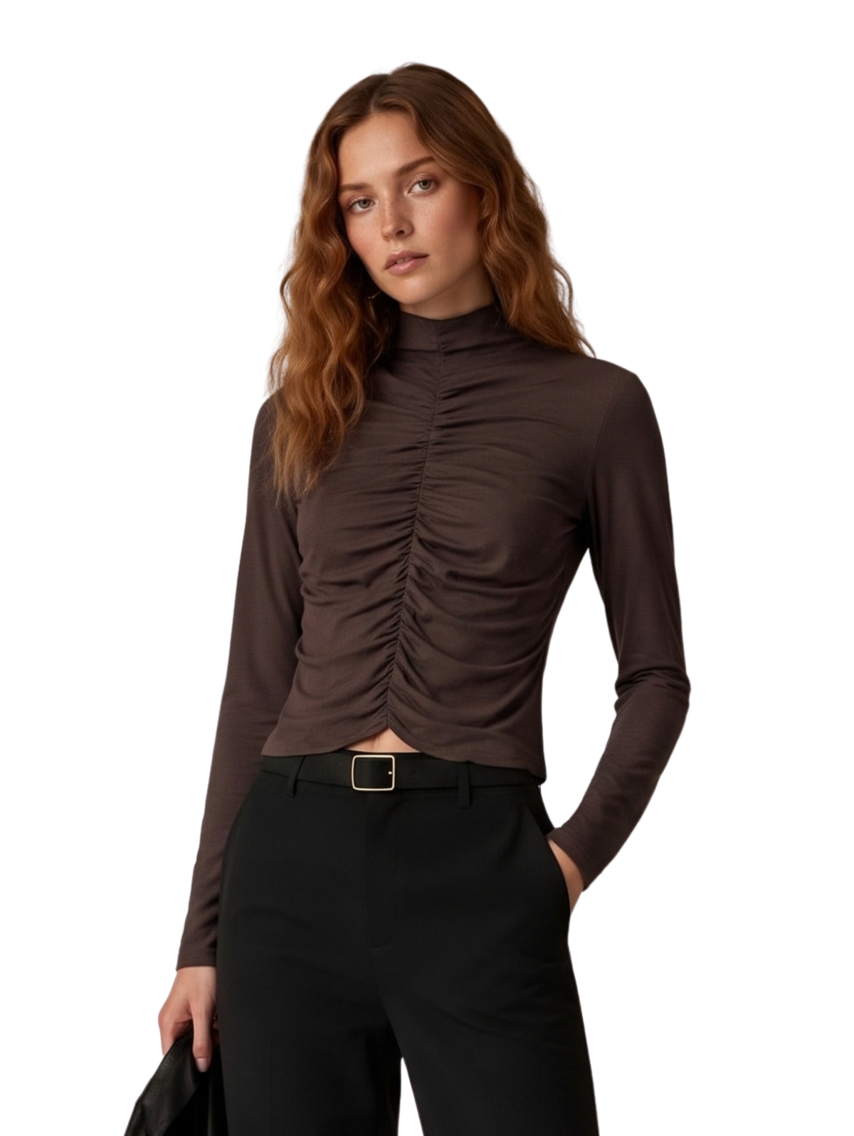 D.Brown Long Sleeves Top