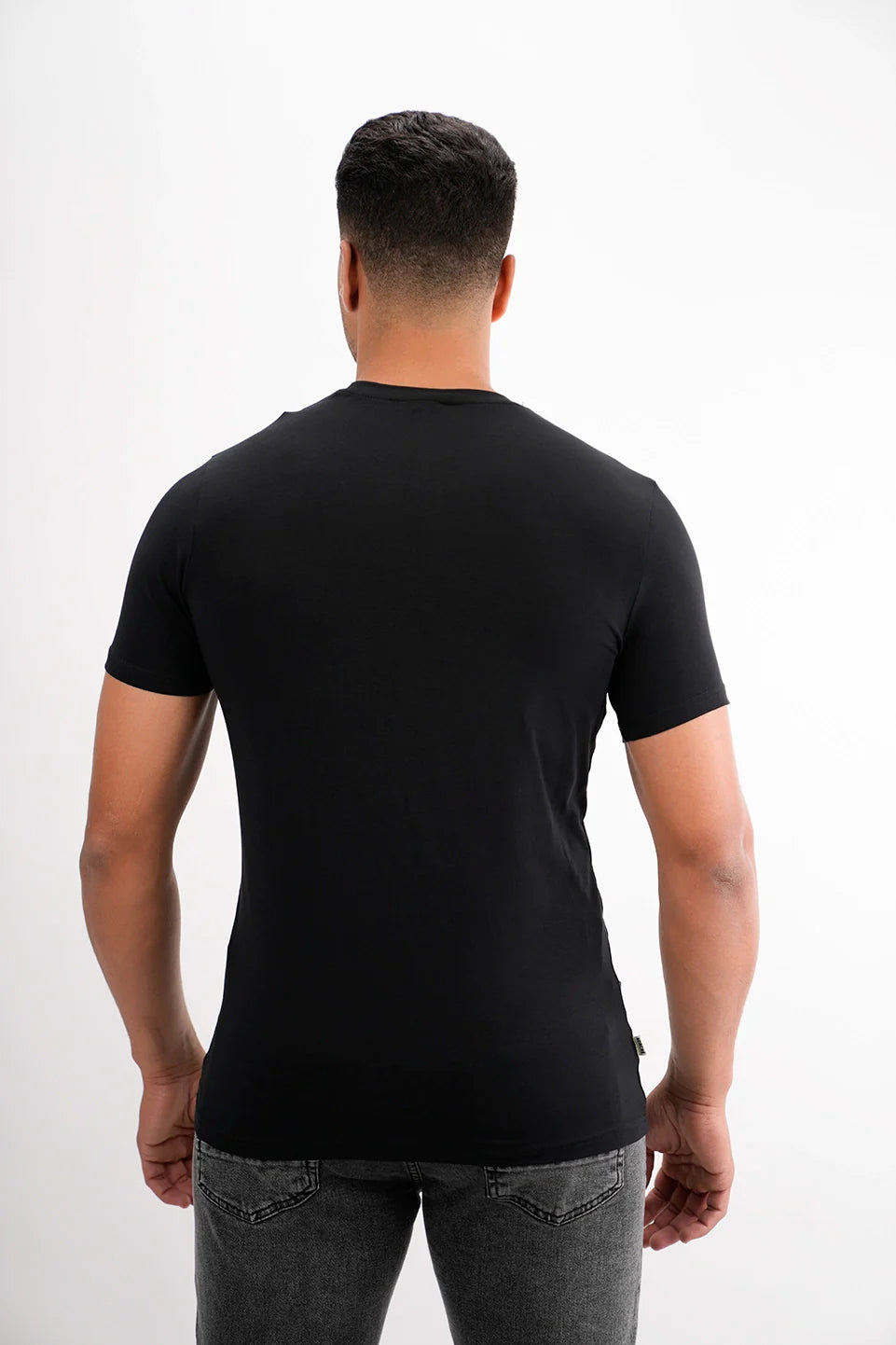 Black Short Sleeved T-shirt With Logo