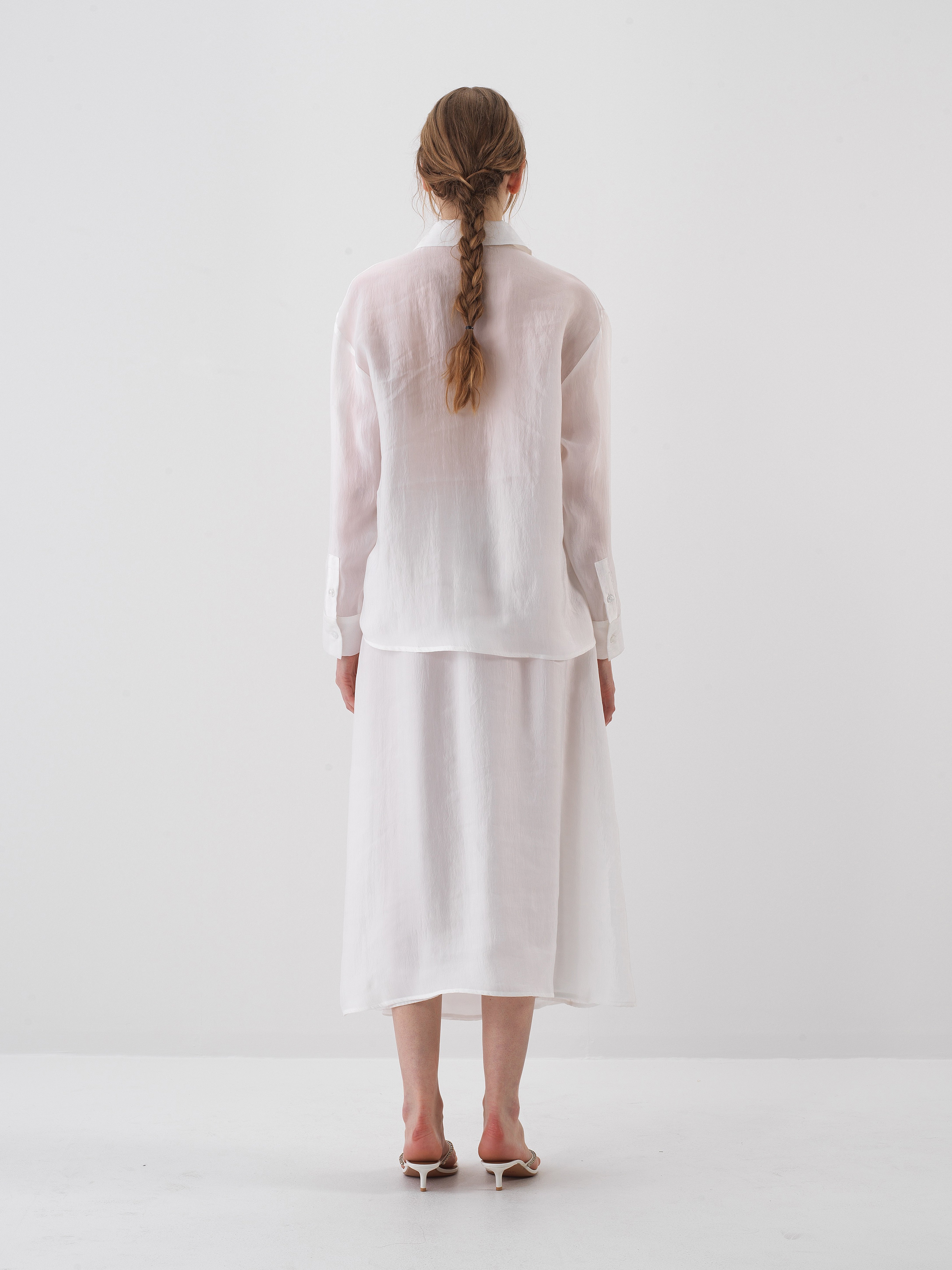 Xint Regular Fit White Skirt
