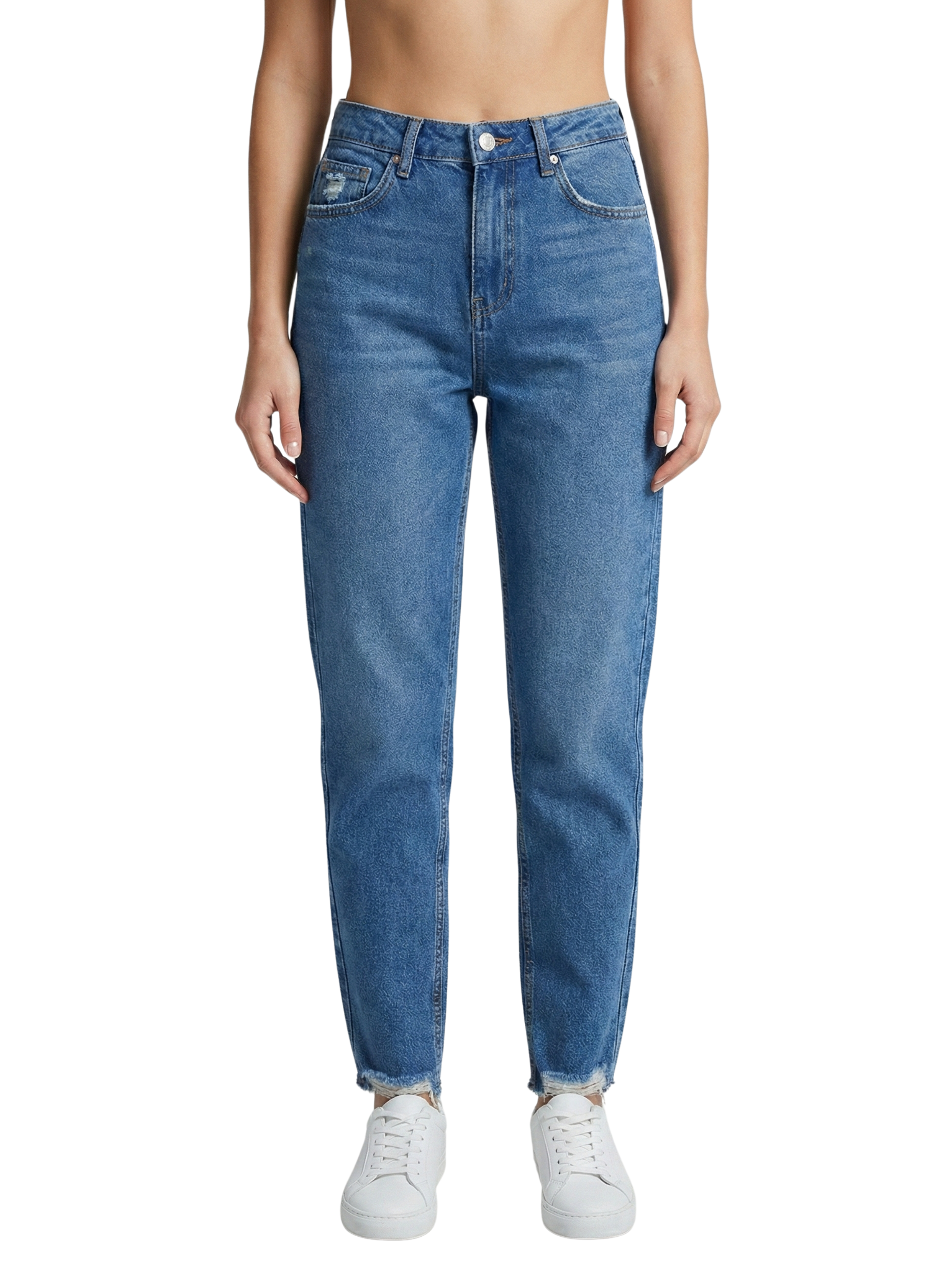 Stylish Mom Fit Blue Jeans