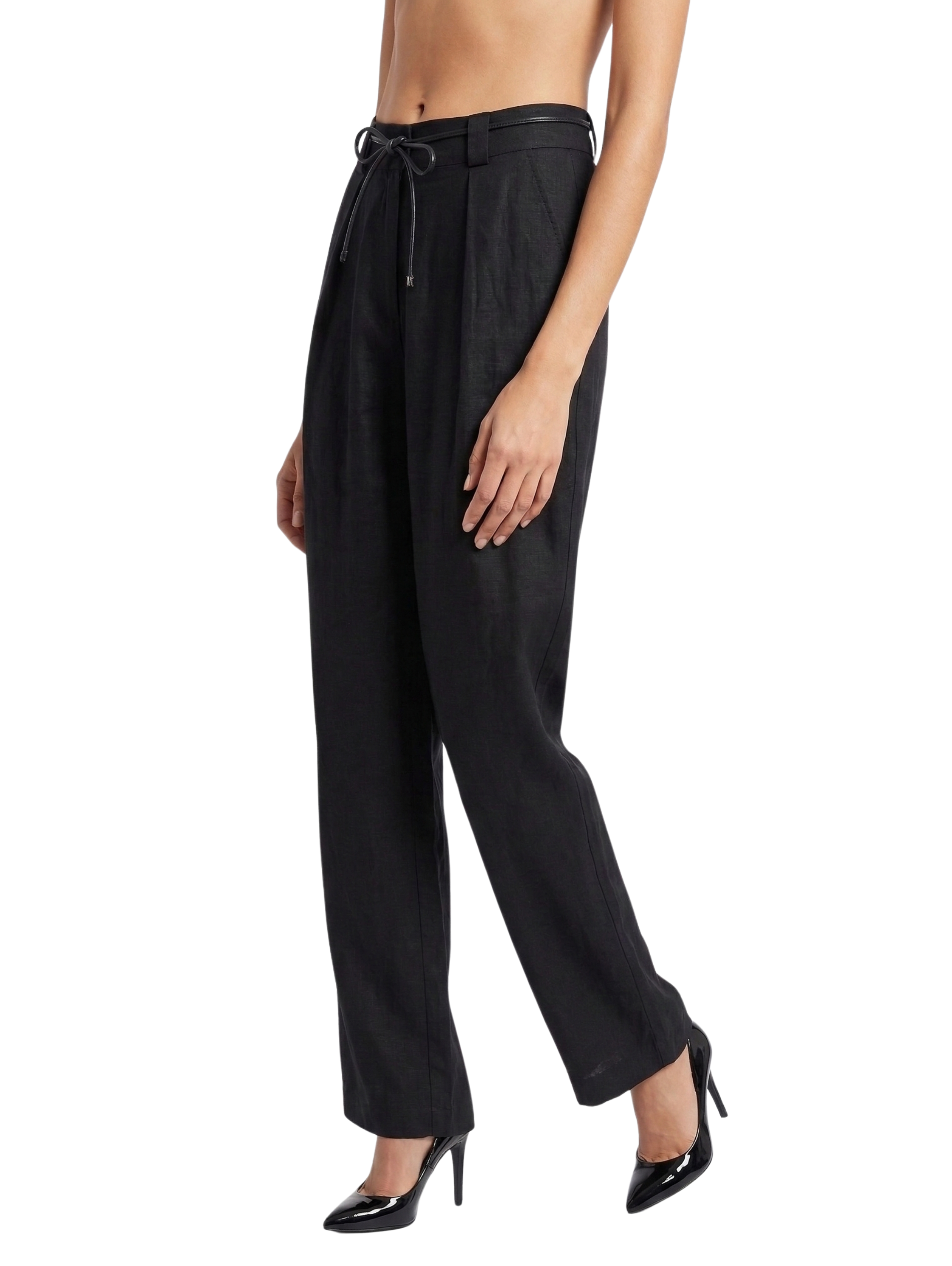 Black Pant With Drawstring Waist