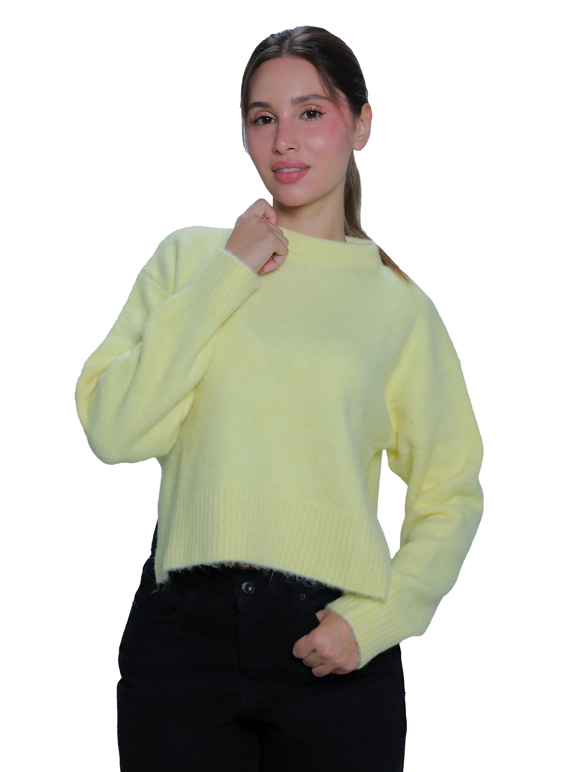 Long Sleeved Yellow With Open Side