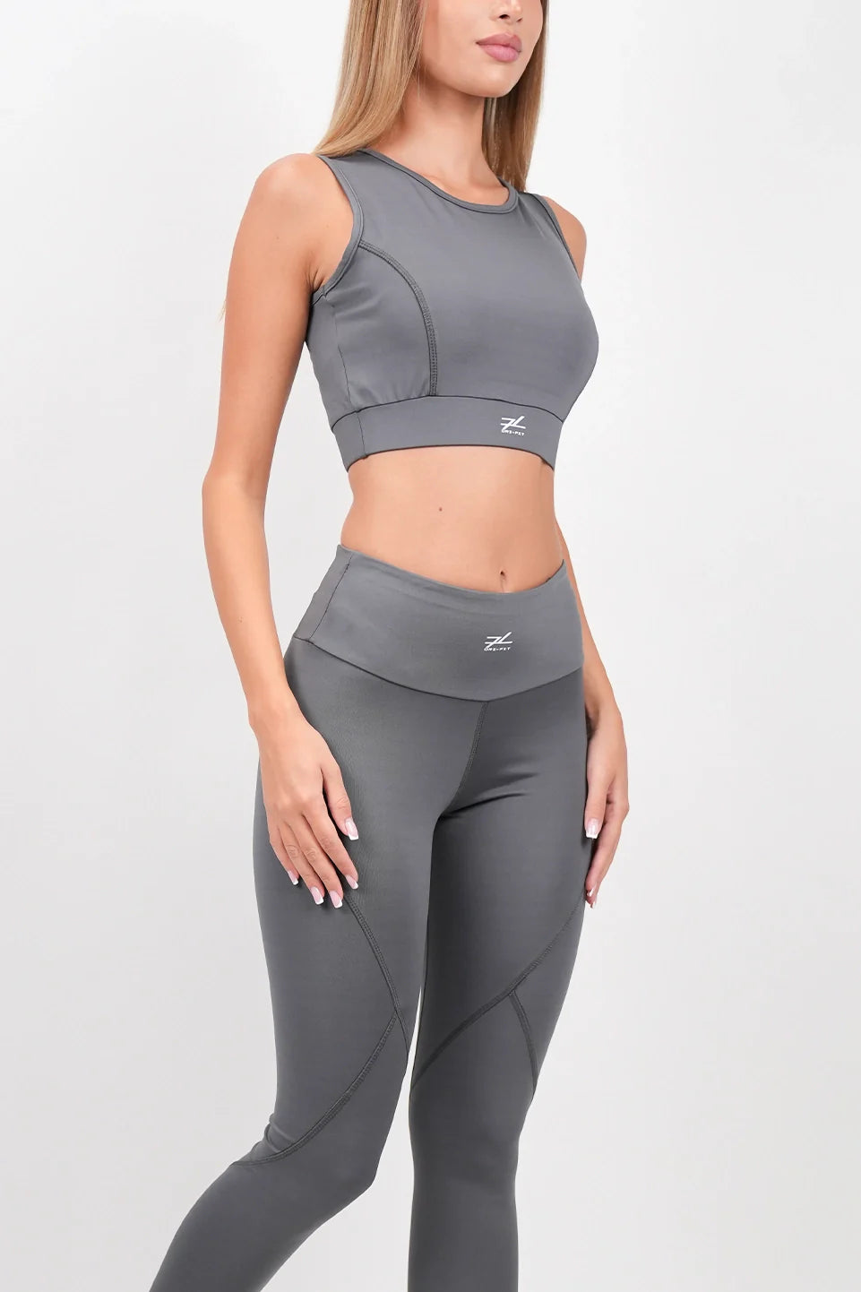 Grey Sport Set 2 Pieces With Logo