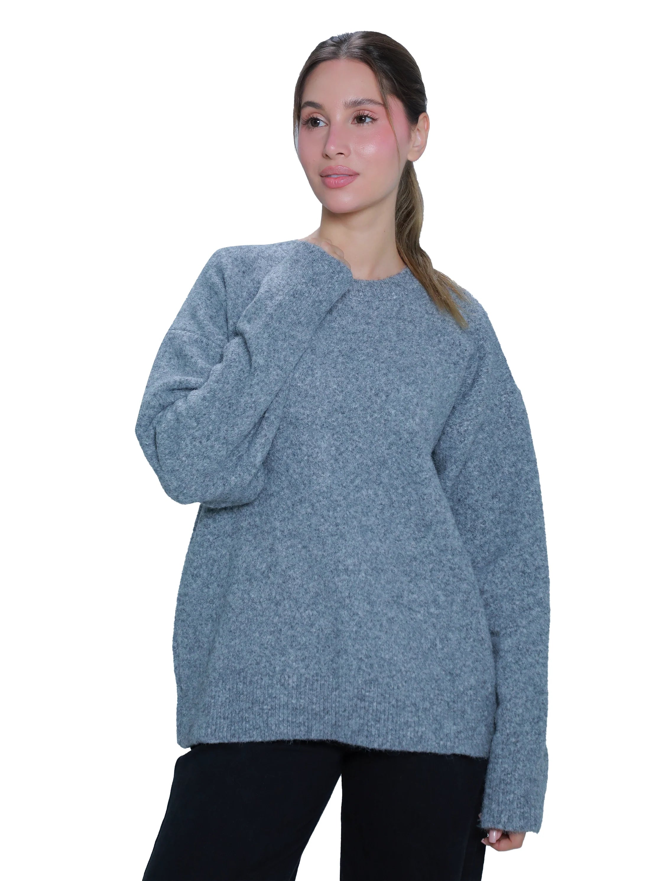 Oversized Grey Warm Sweater