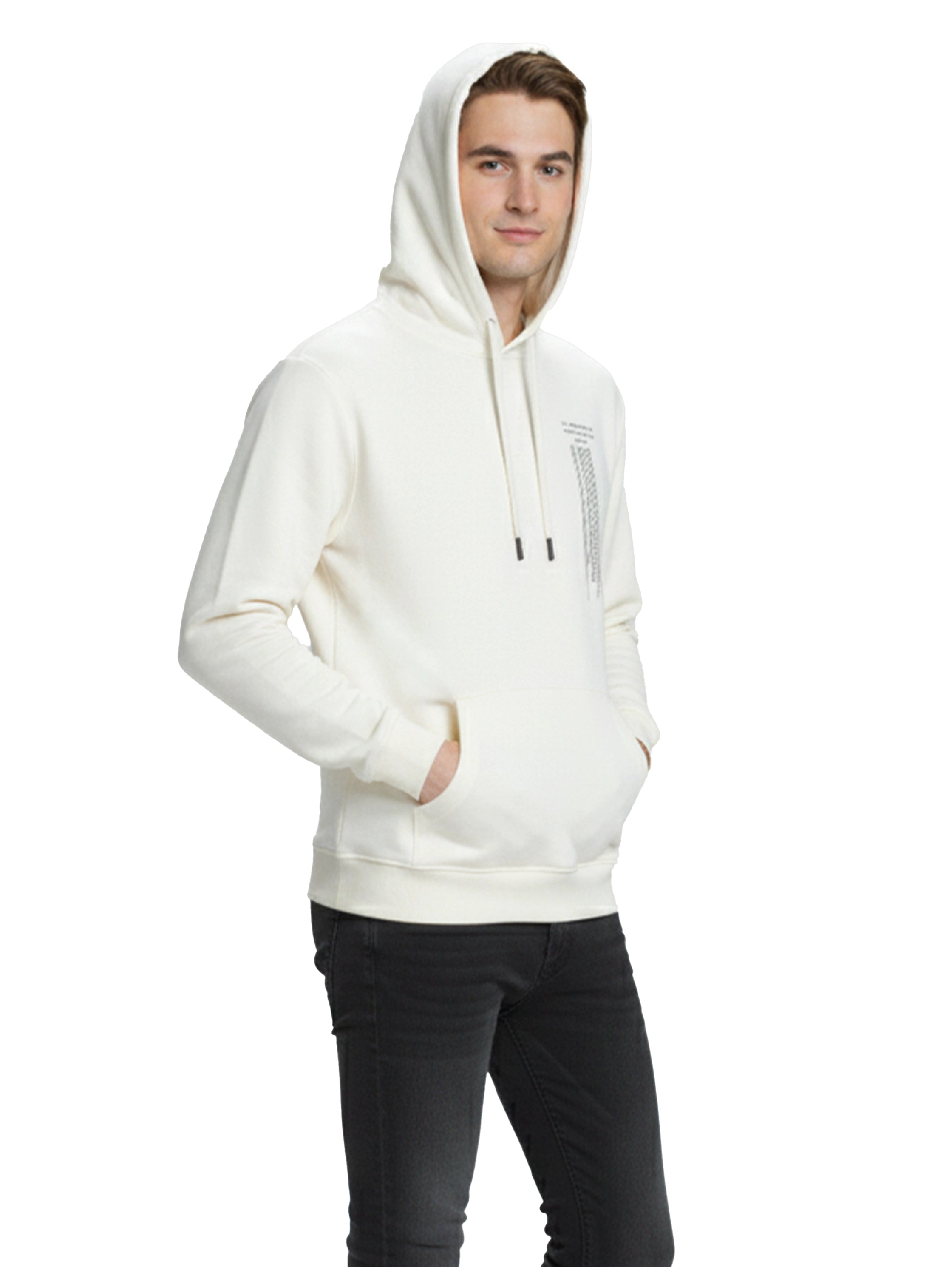 Offwhite Hoodie With Side Pockets