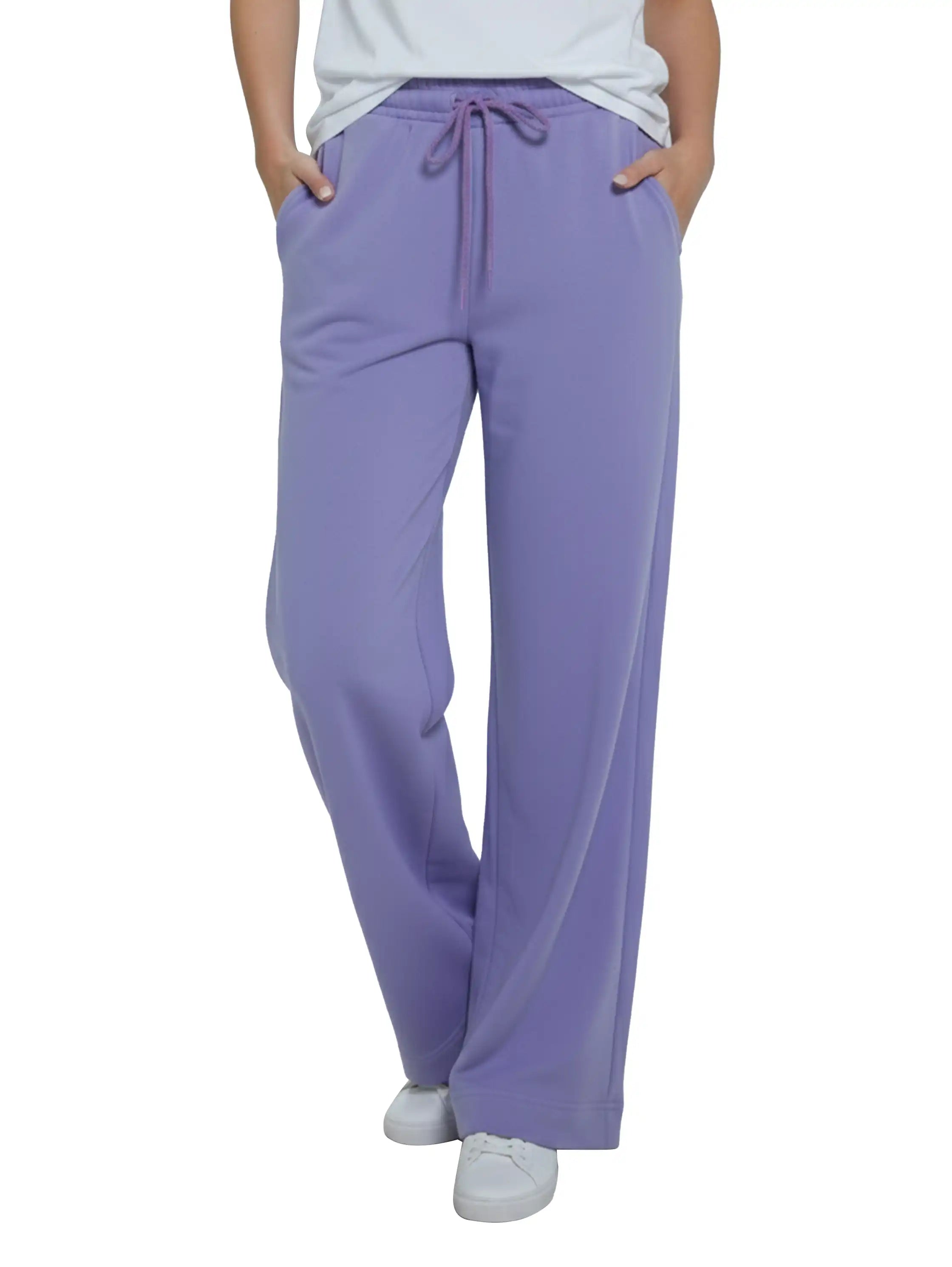Purple Wide Leg Sweatpants
