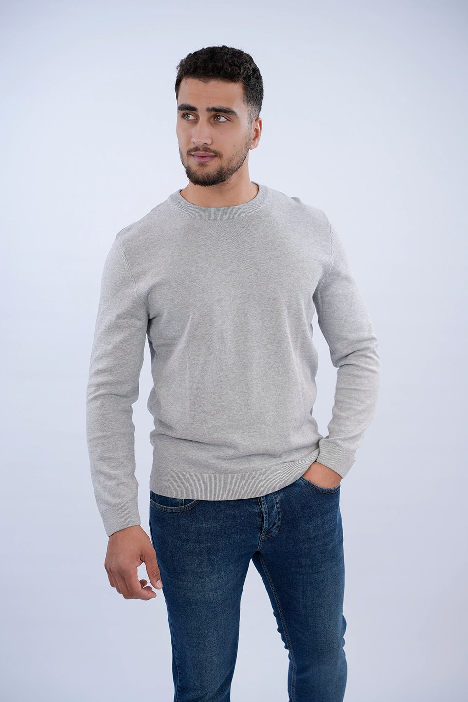 Tom Tailor Grey Basic Round Neck