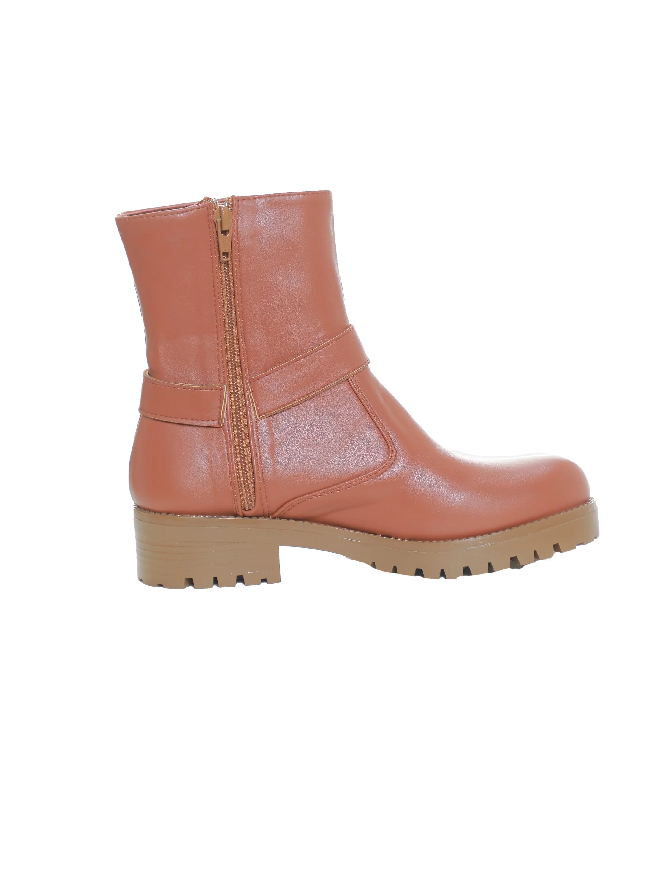 Havan Lace-Up Ankle Boot With Side Zipper