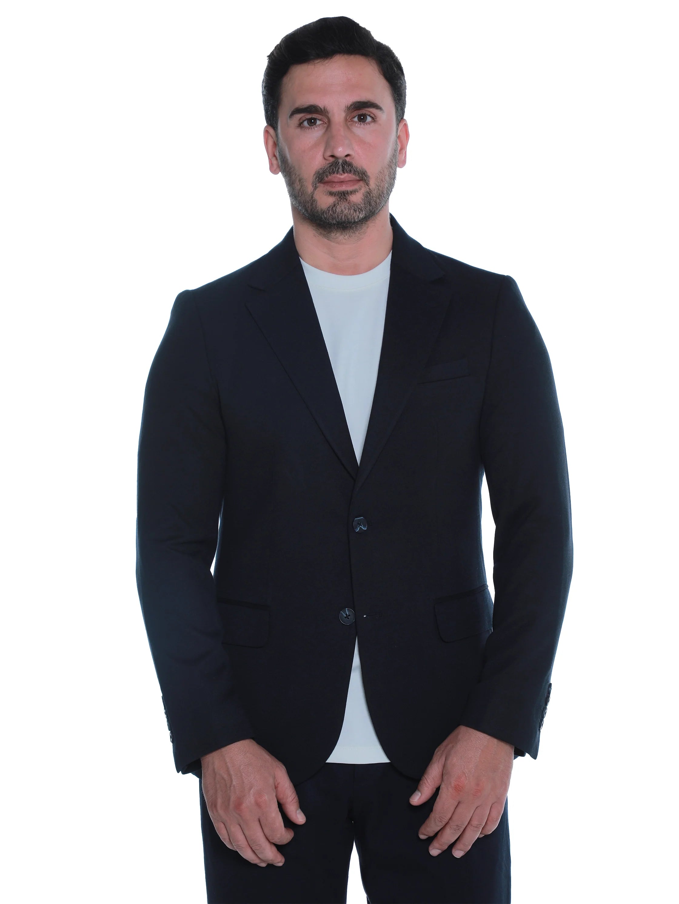 Smart Casual Navy Blazer With Two Button To Close