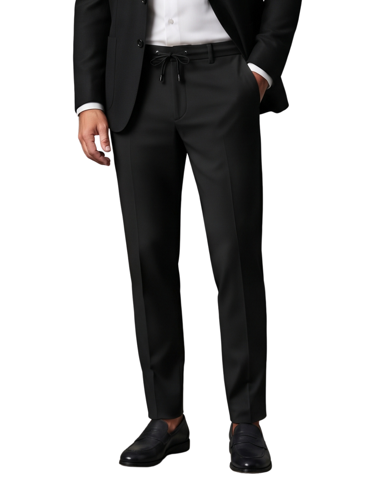 Black Tailored Dark Trousers Pant