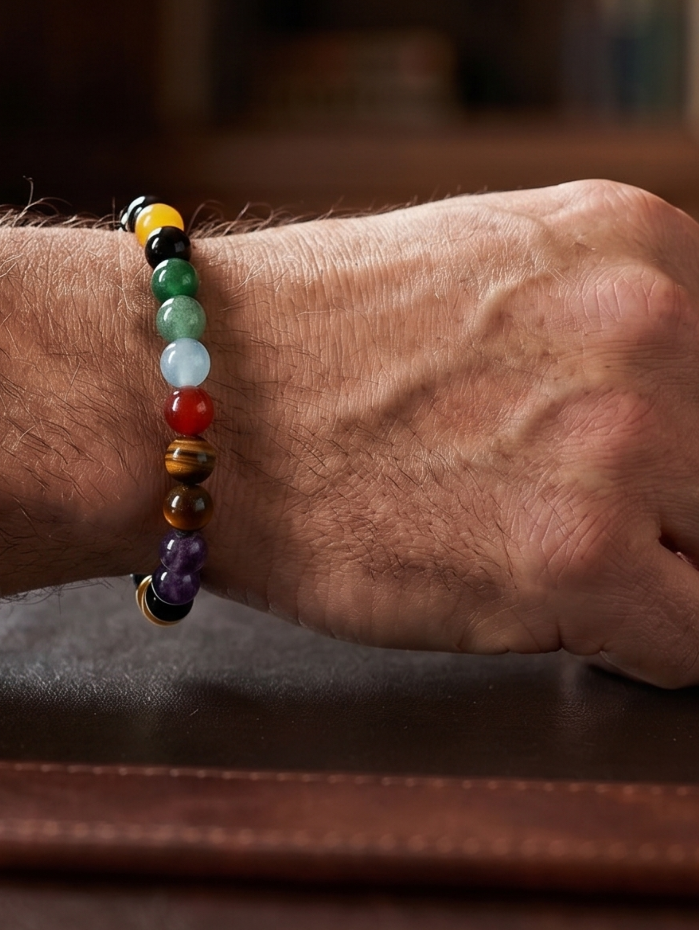 One-Layer Colorful Beaded Bracelet