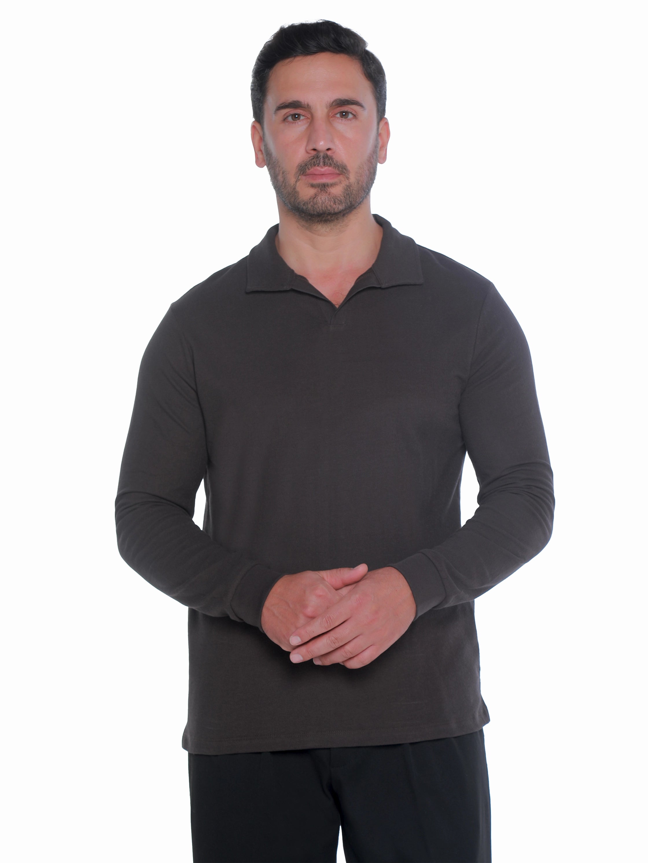 Antra Casual Pullover With Polo Collar