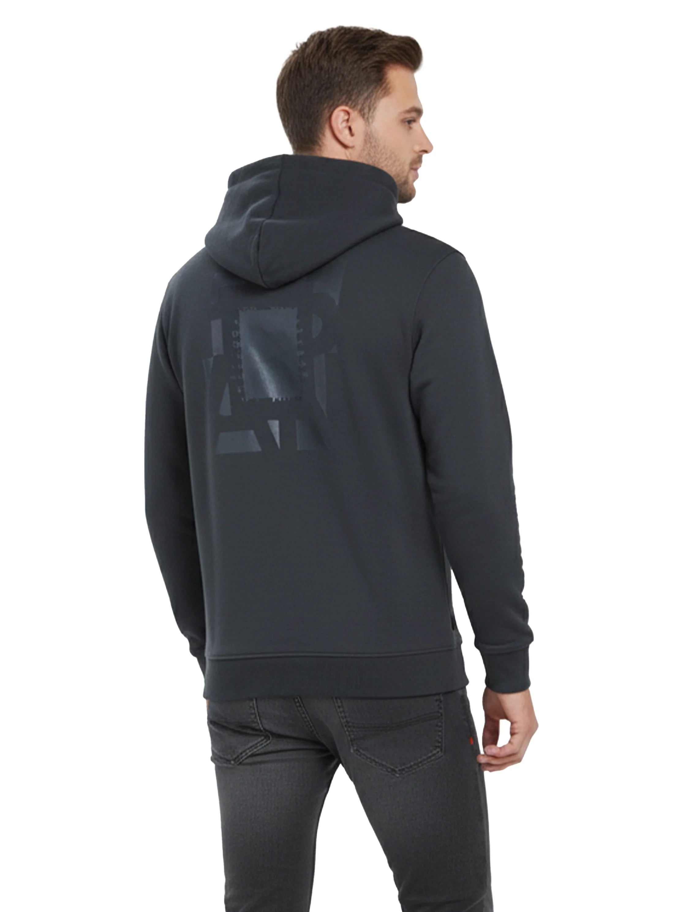 Black Hoodie With Back & Front Design