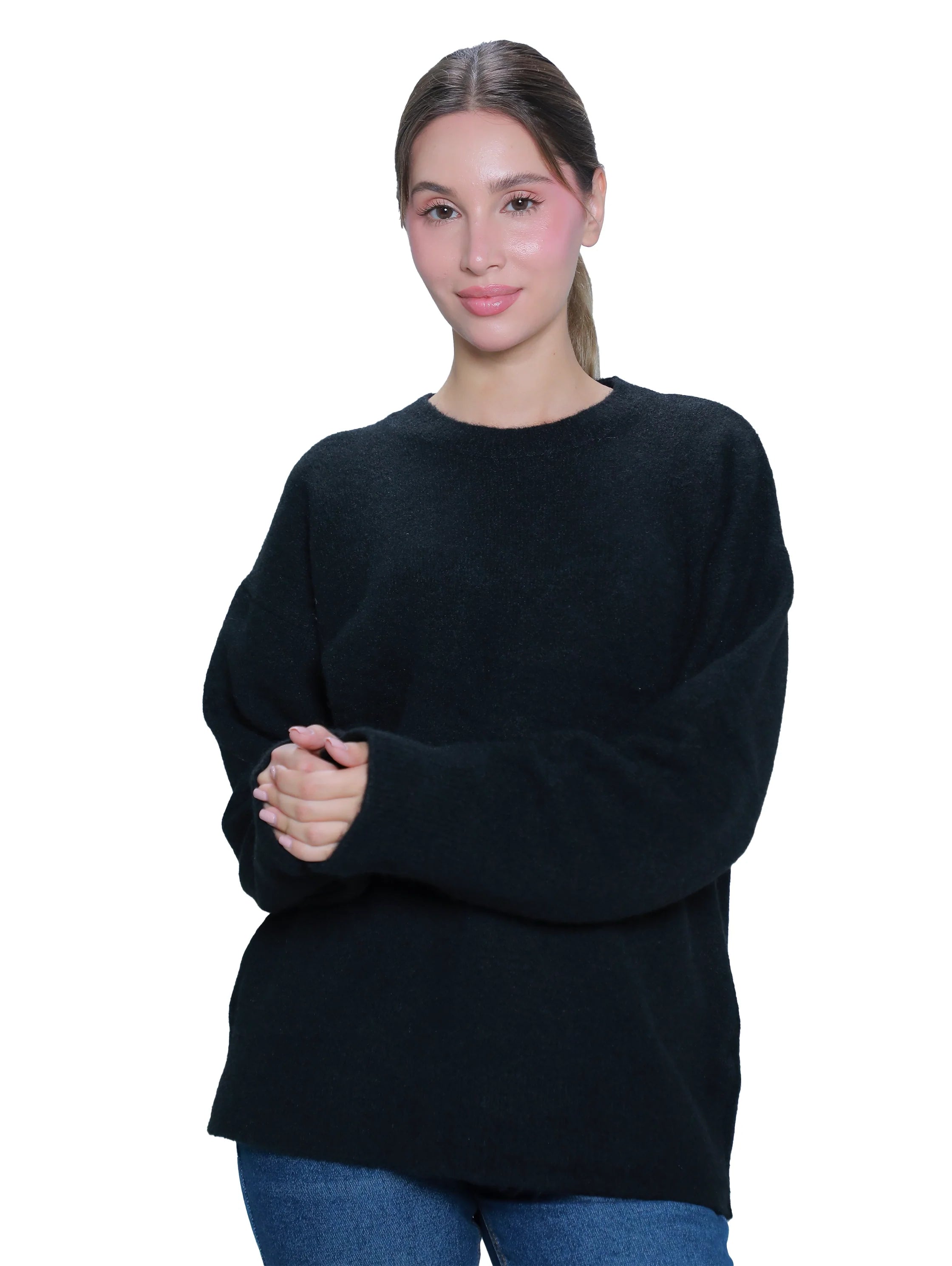 Oversized Black Warm Sweater