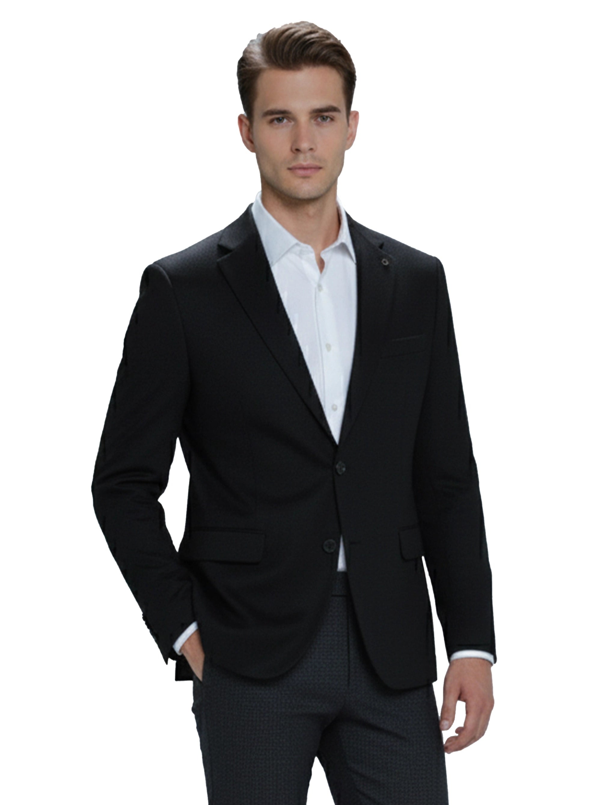 Plain Black Smart Casual Blazer