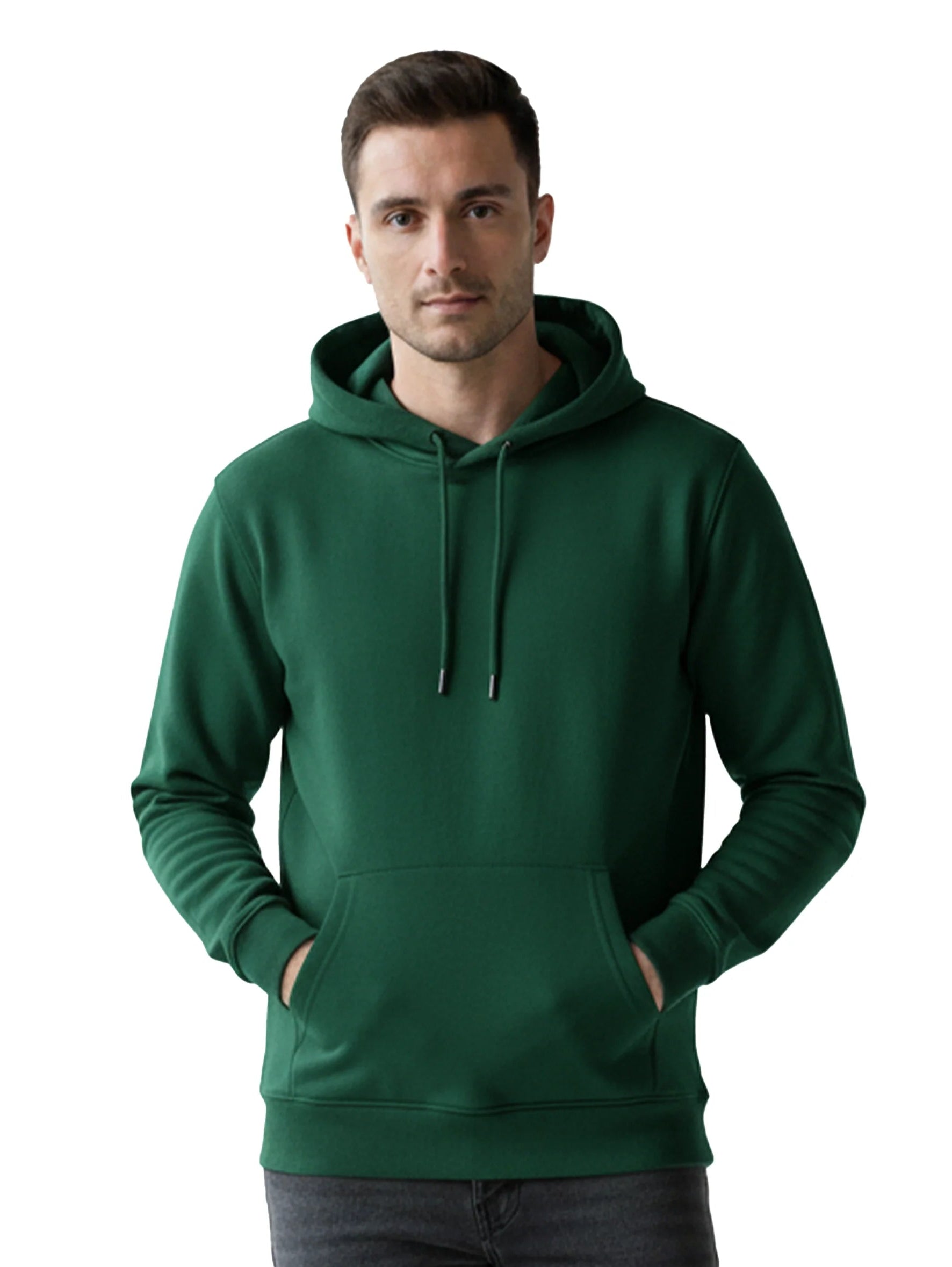 Green Hoodie With Back Print