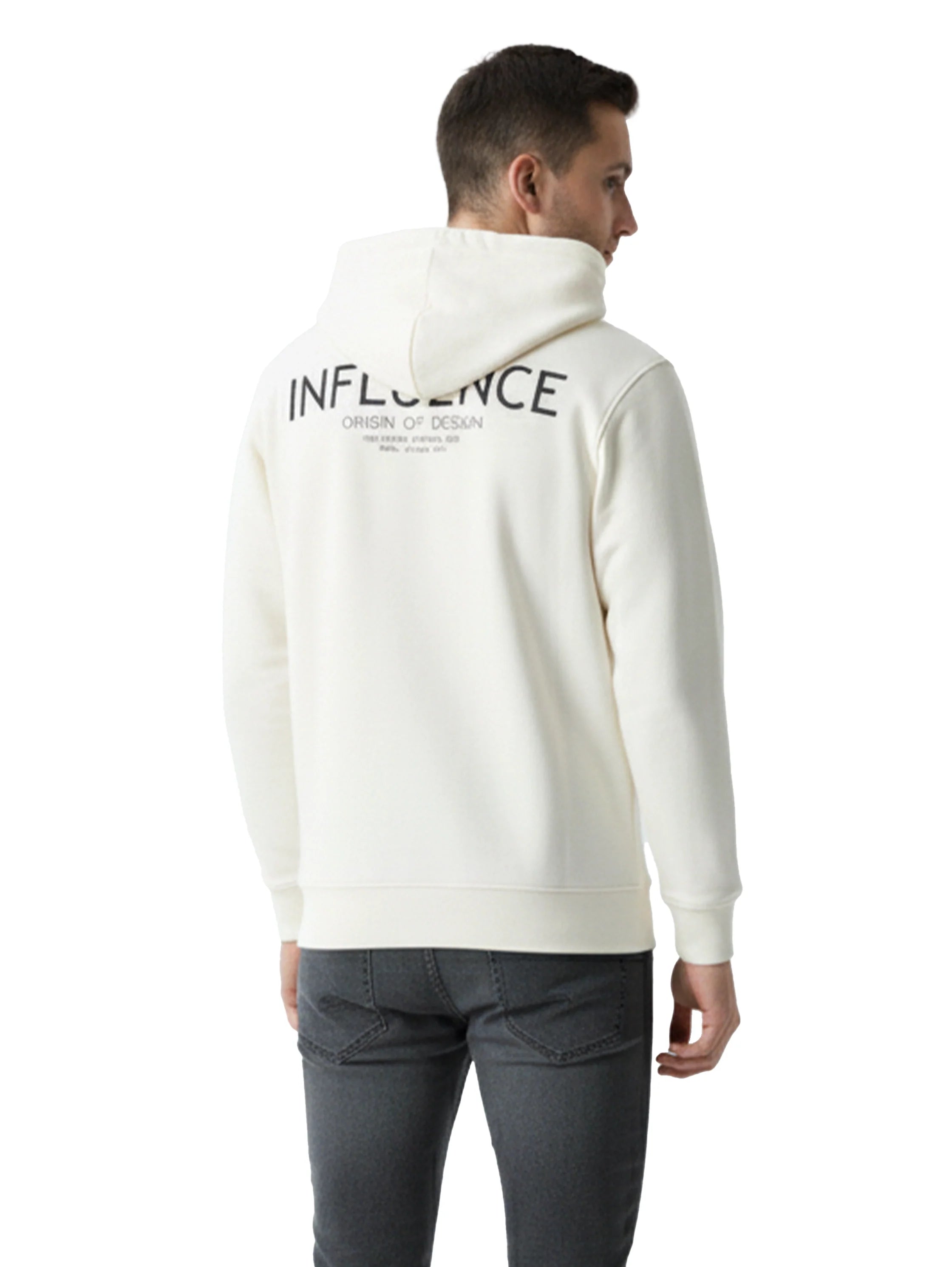 Offwhite Hoodie With Back Print