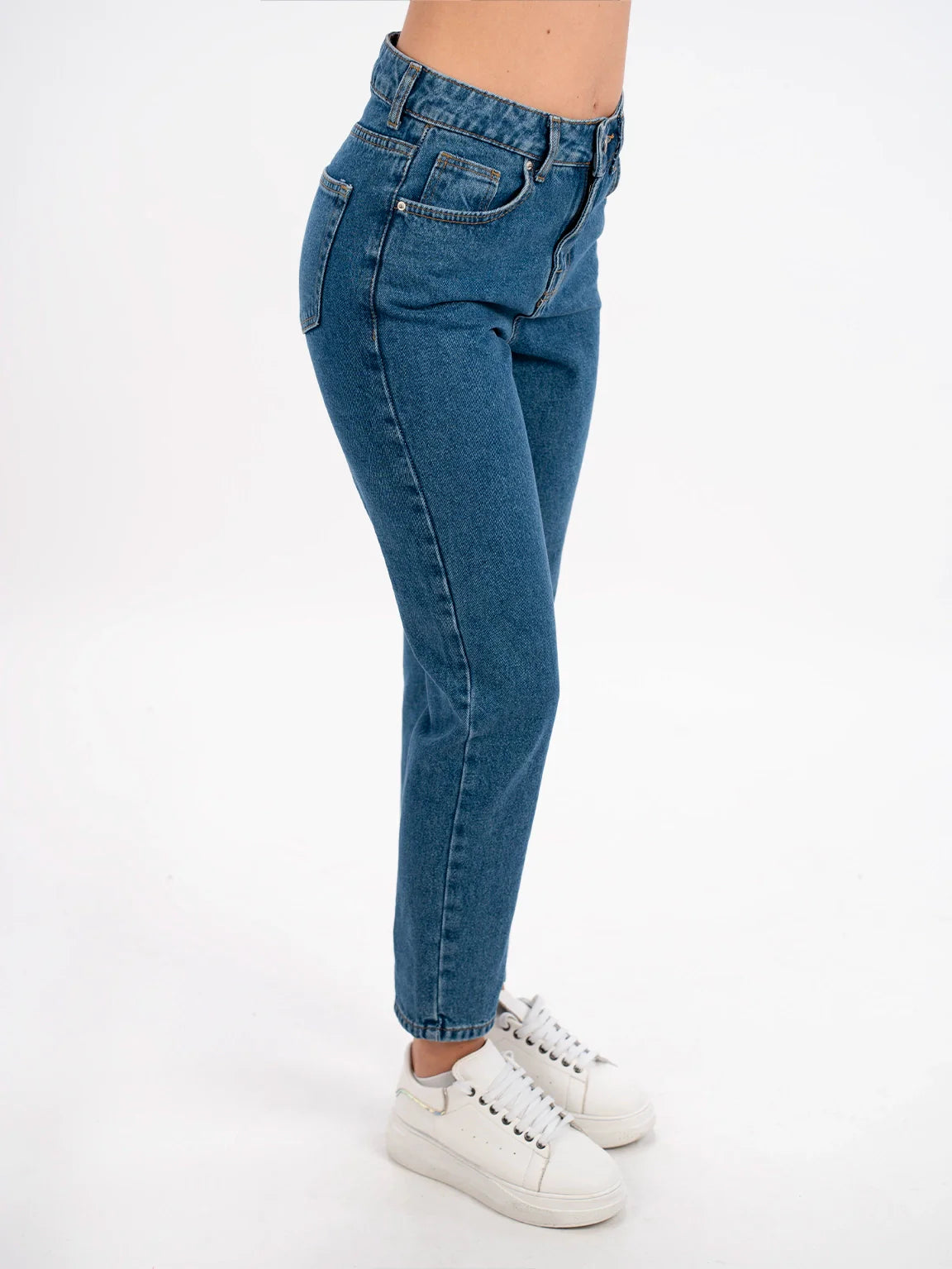 Mom Fit Blue Jeans