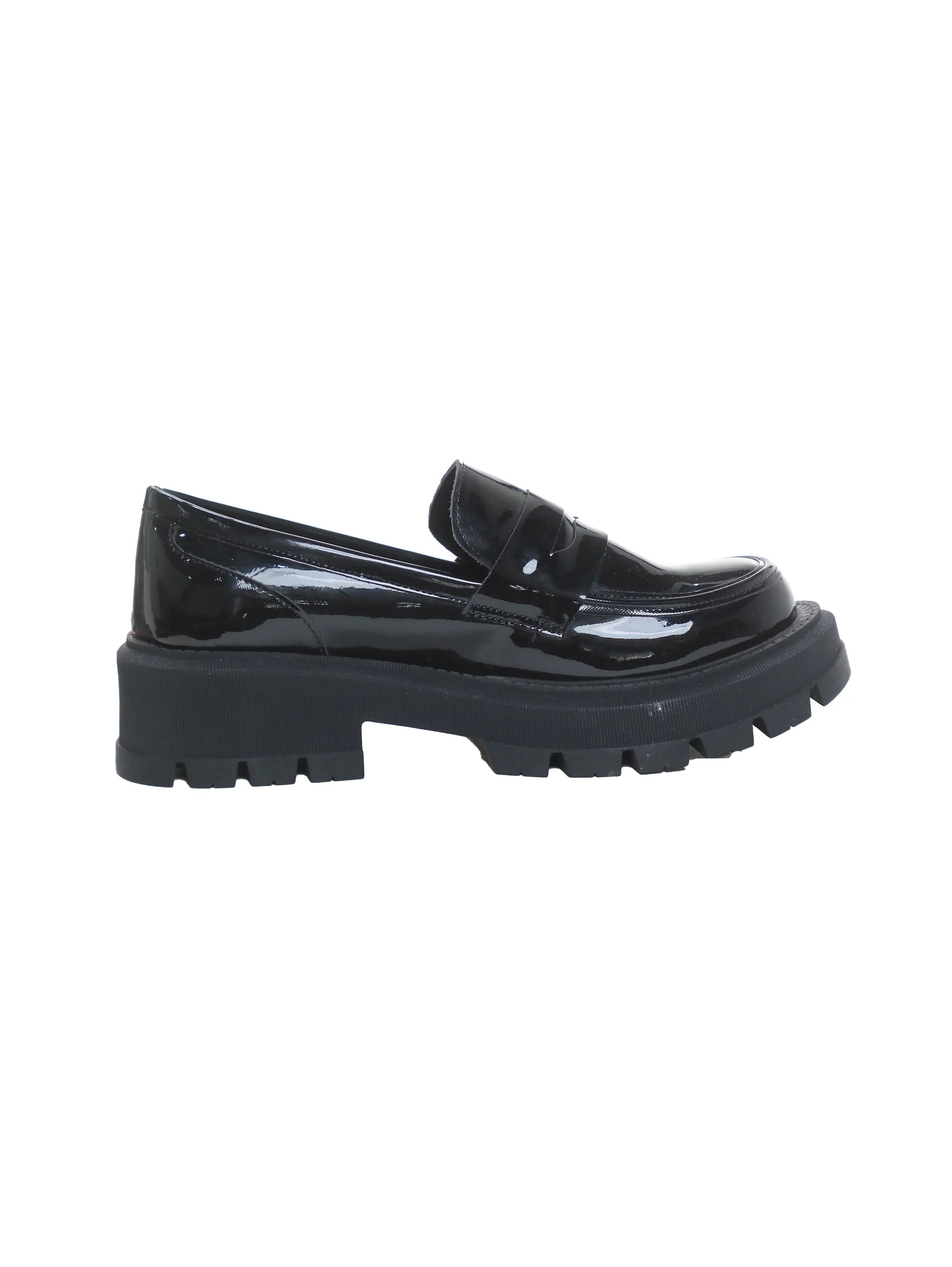 Black Slip On Loafer With Large Insole