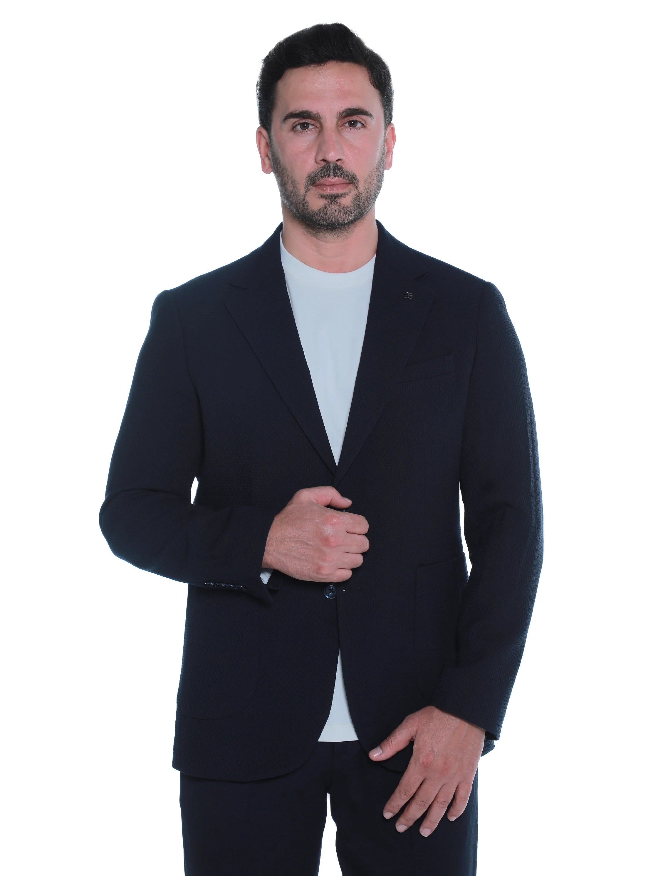 Plain Navy Smart Casual Blazer