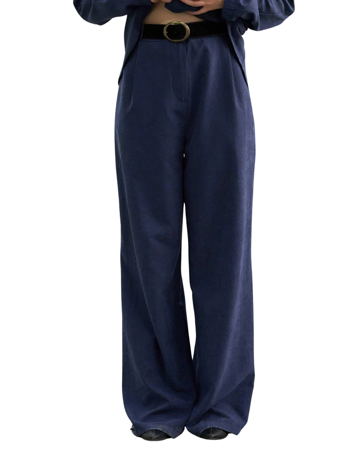 Navy High-Waisted Pant