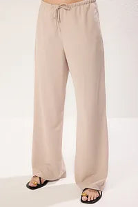 Trendyol Stretch Beige Pant With Lacing Detail