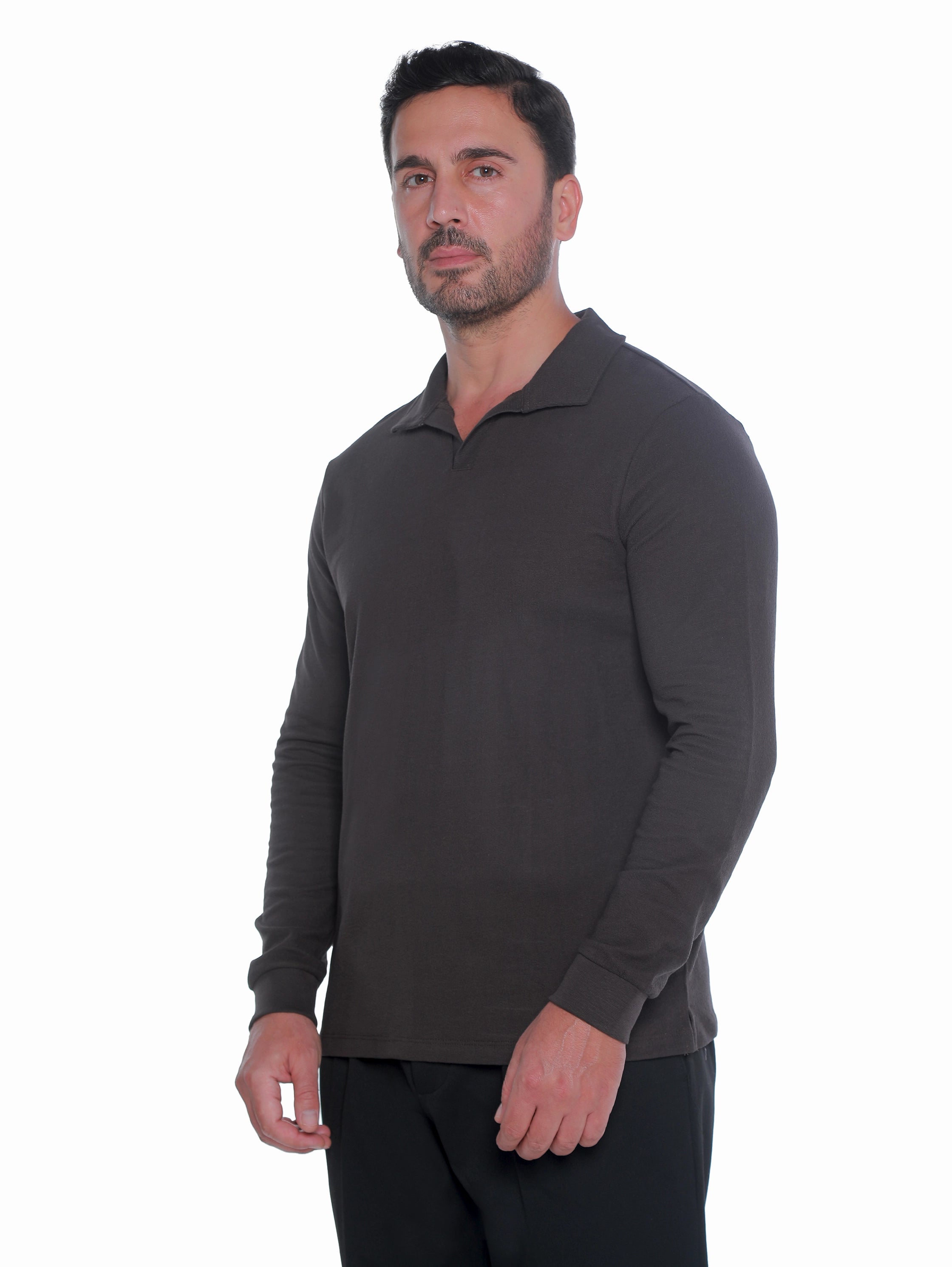Antra Casual Pullover With Polo Collar