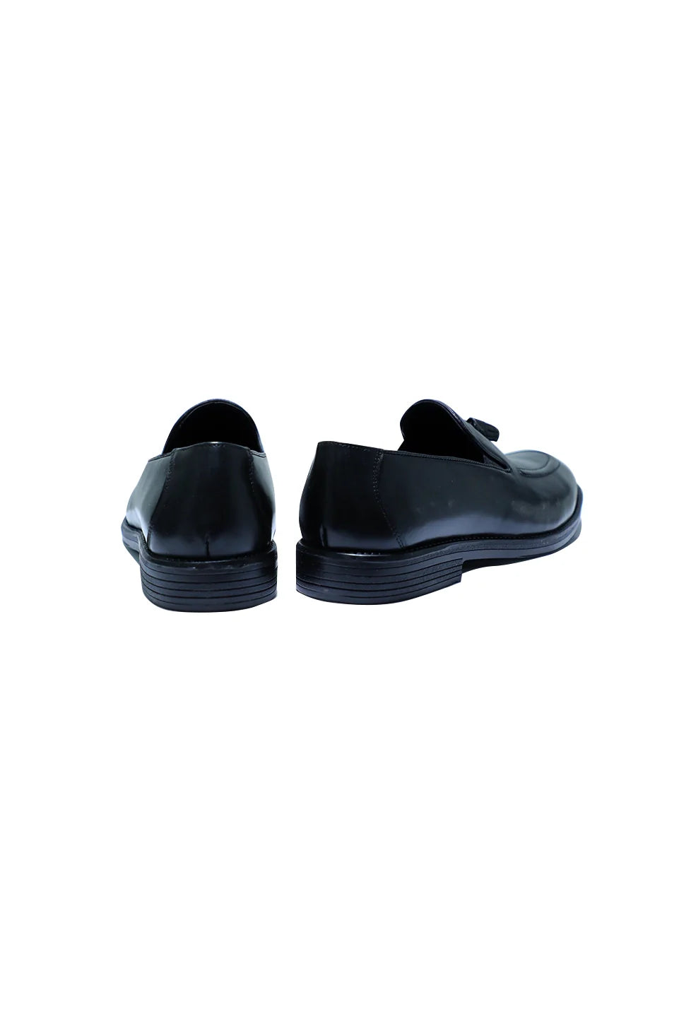 Classic Black Leather Tassel Loafer