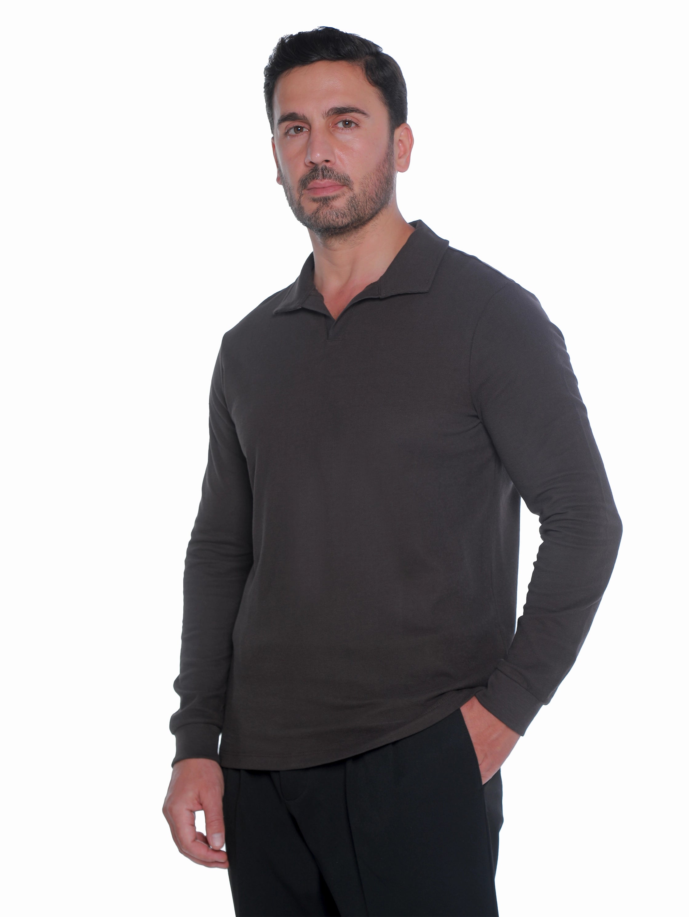 Antra Casual Pullover With Polo Collar