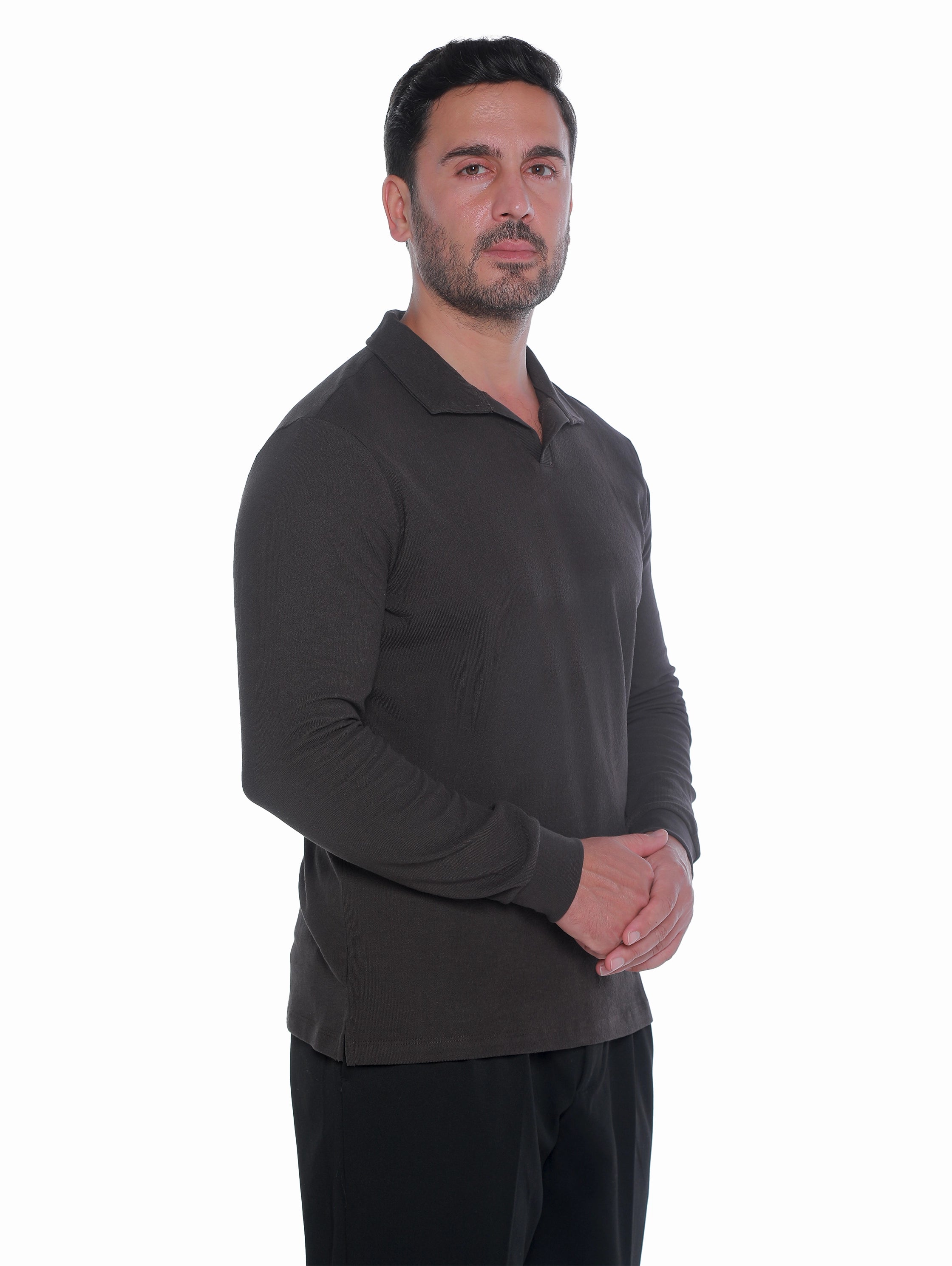 Antra Casual Pullover With Polo Collar