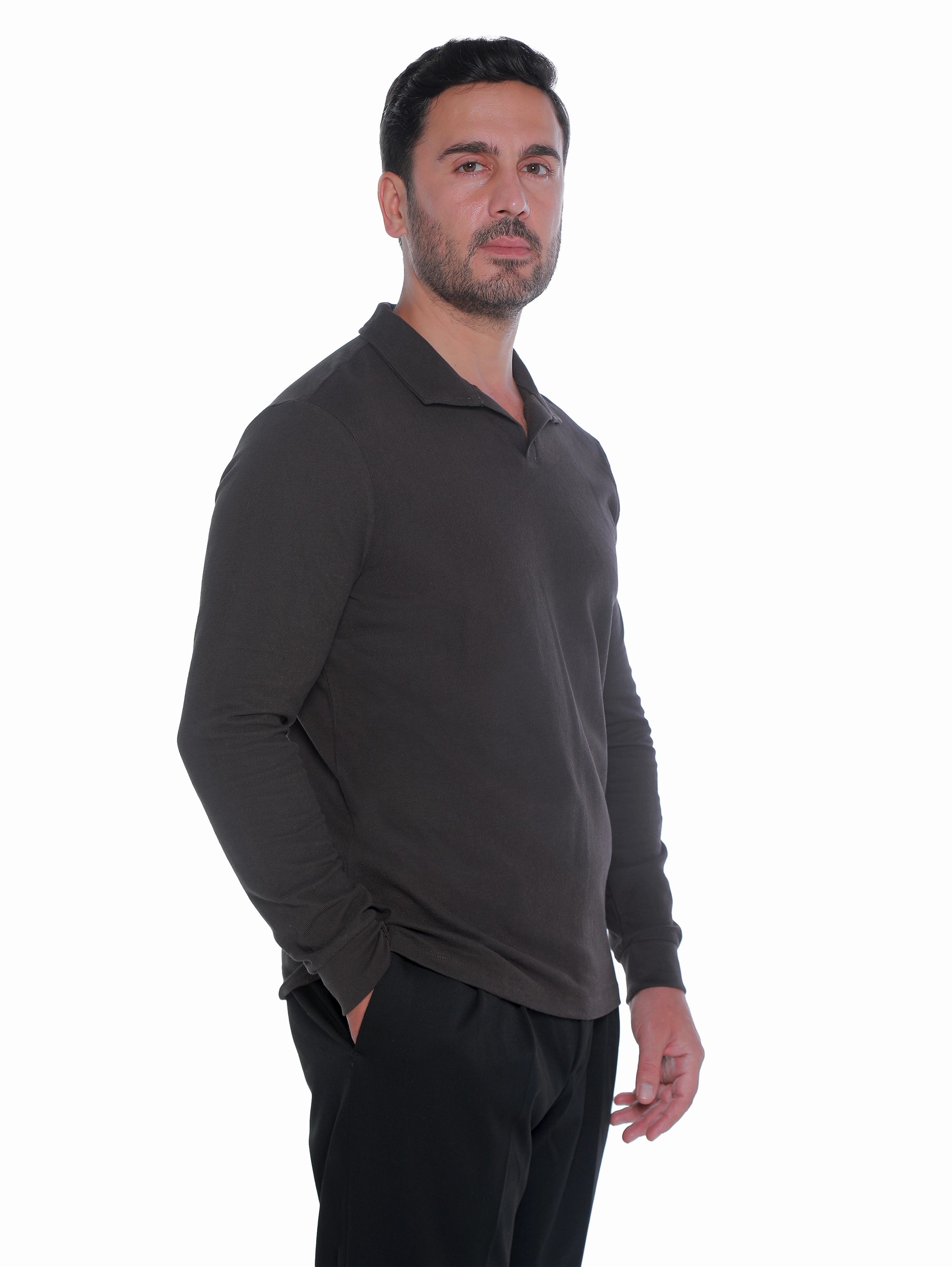 Antra Casual Pullover With Polo Collar