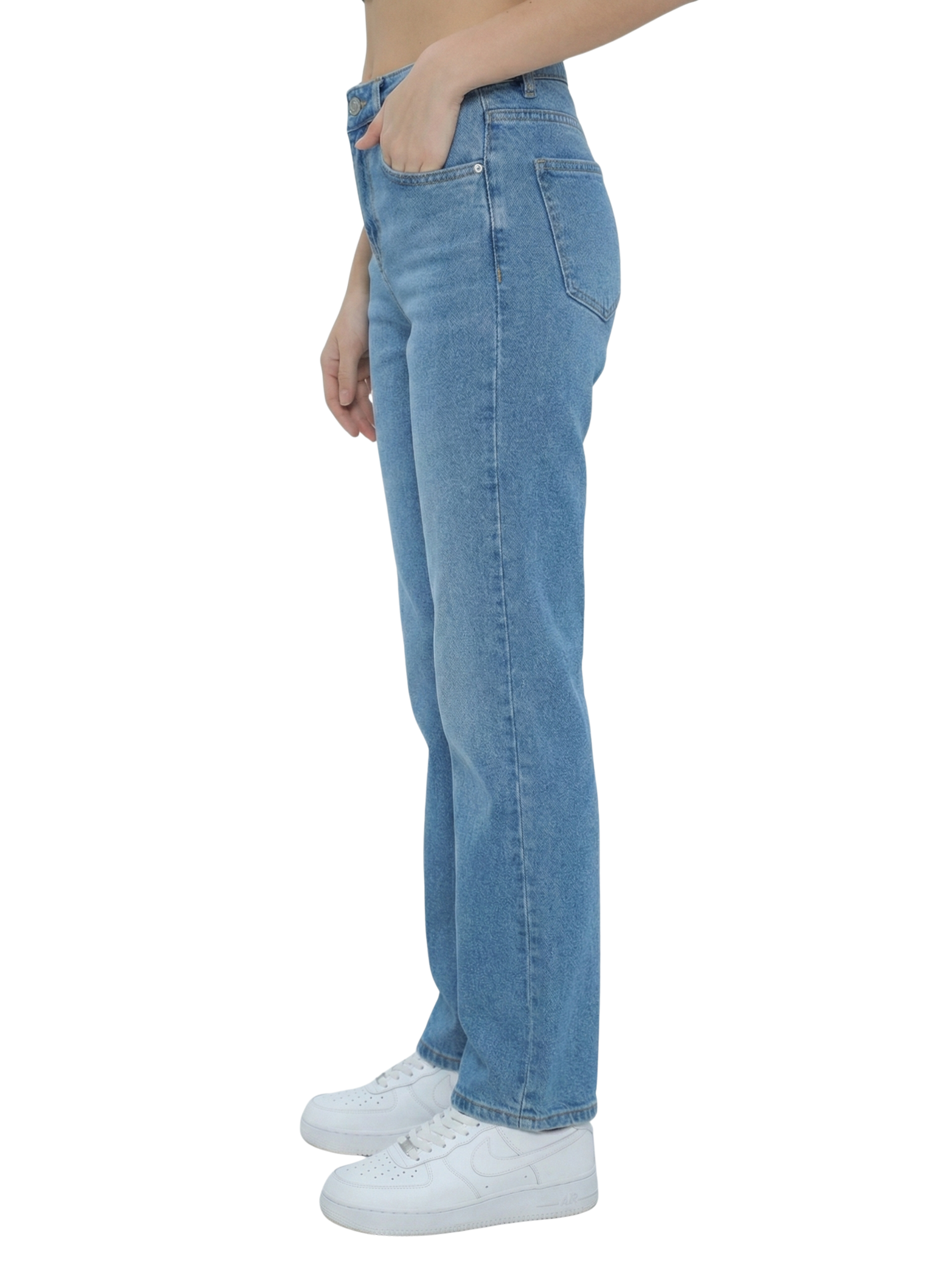 light Blue Straight Cut Jeans