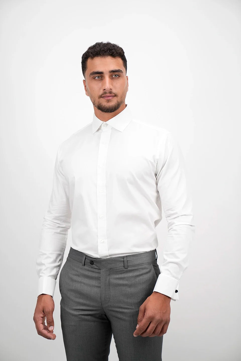 Long Sleeved Non Iron White Classic Shirt