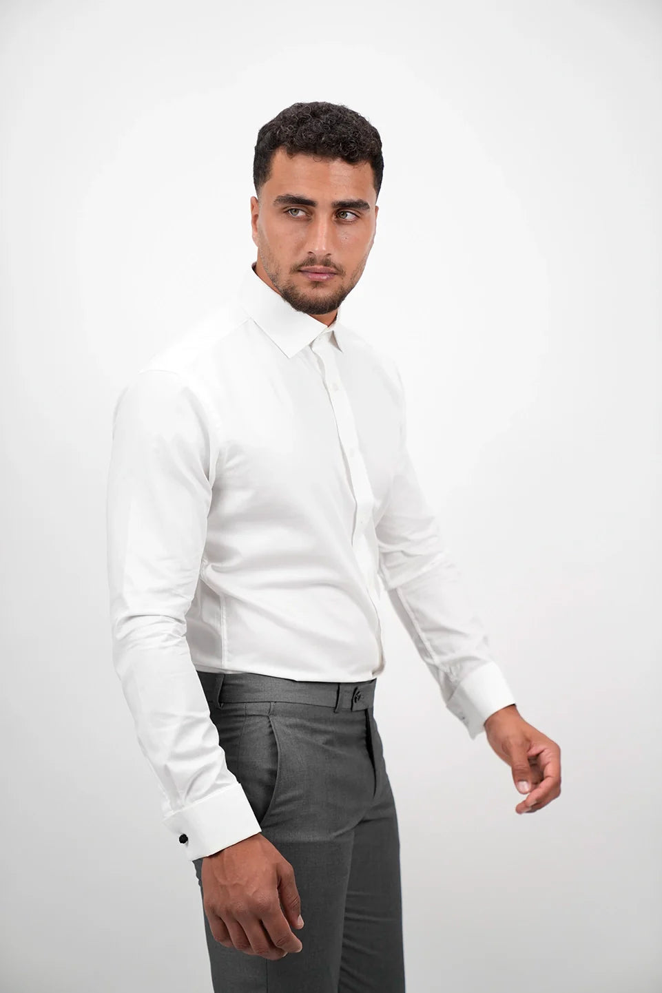 Long Sleeved Non Iron White Classic Shirt