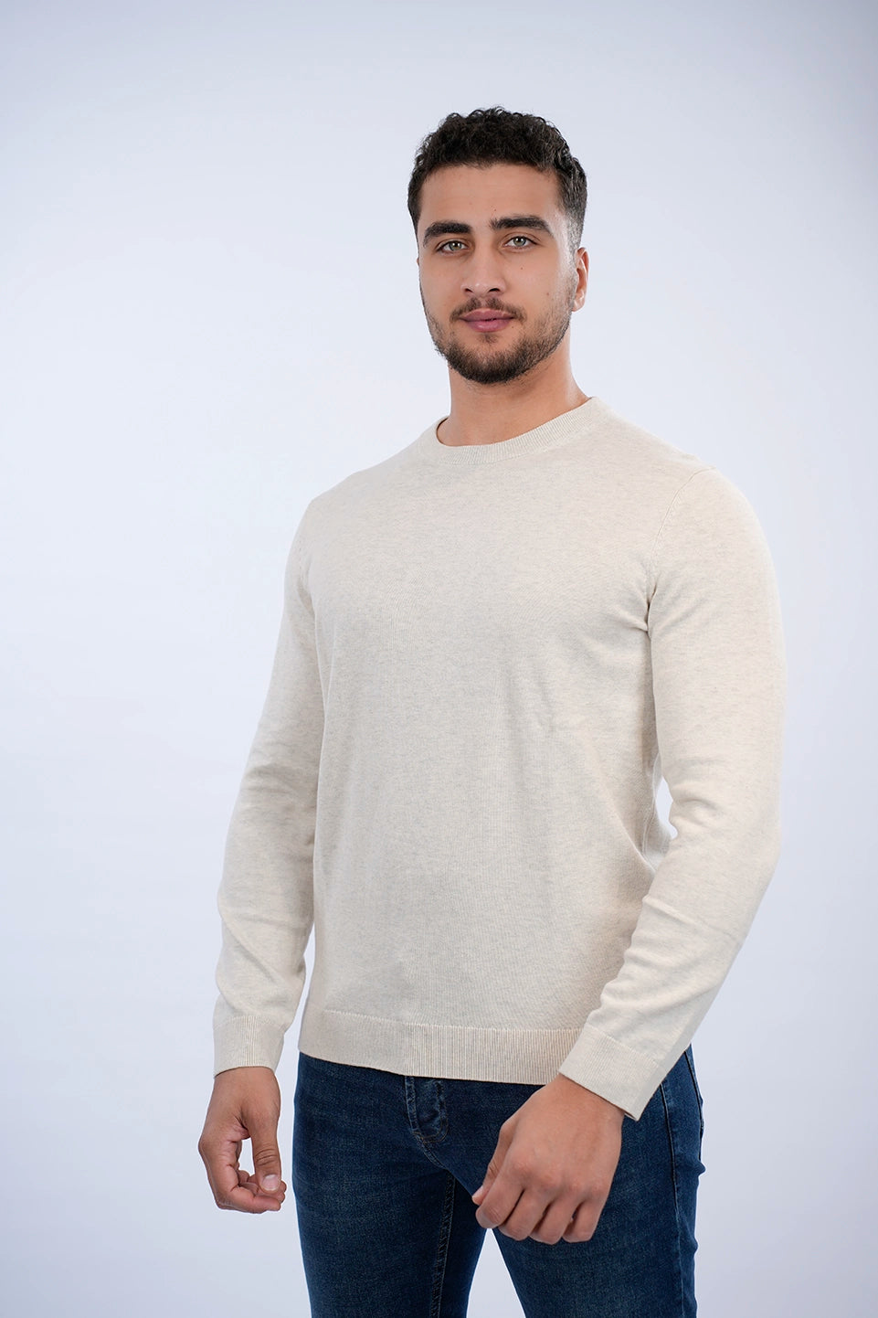 Tom Tailor Beige Basic Round Neck