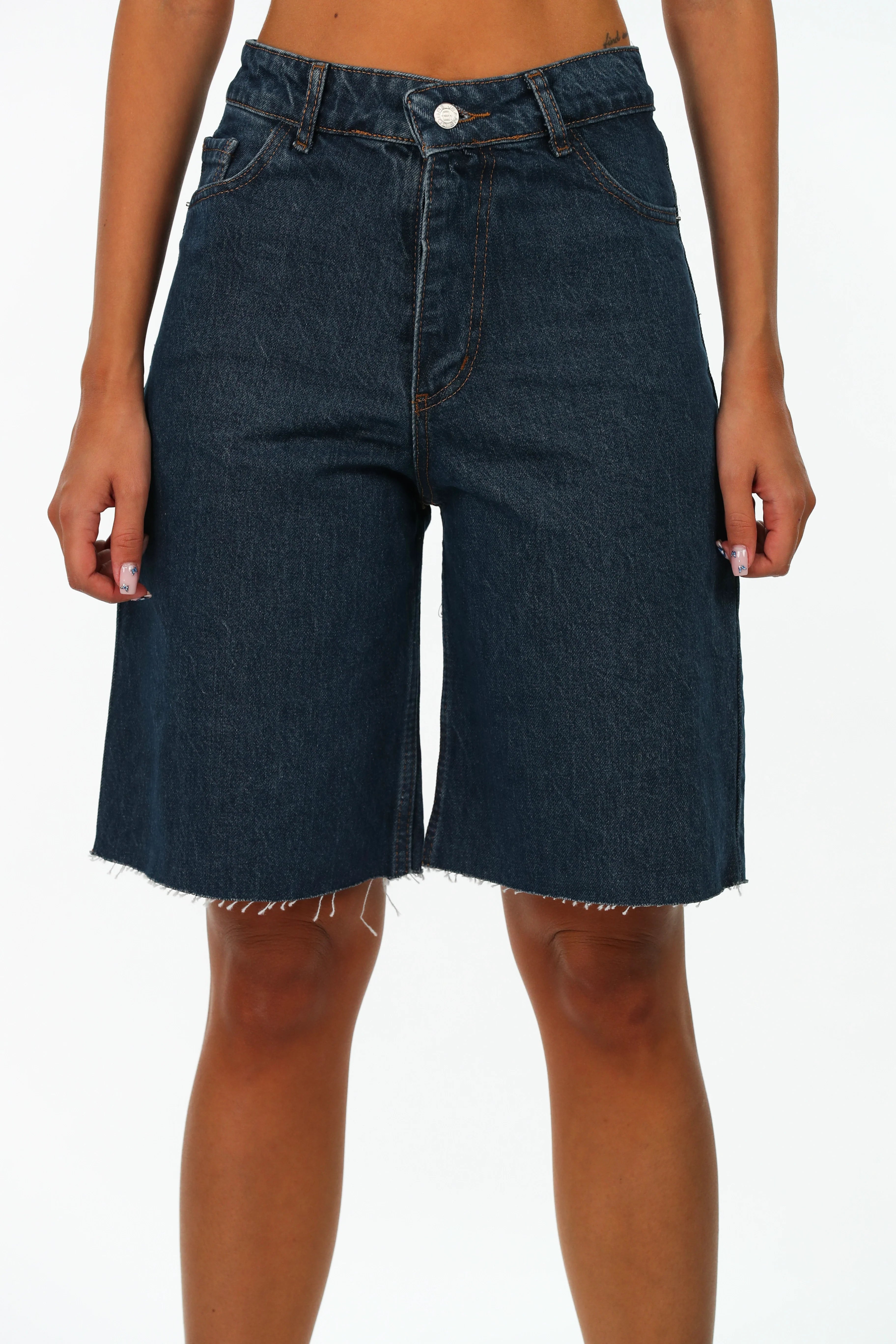 Navy Bermuda Short Jeans