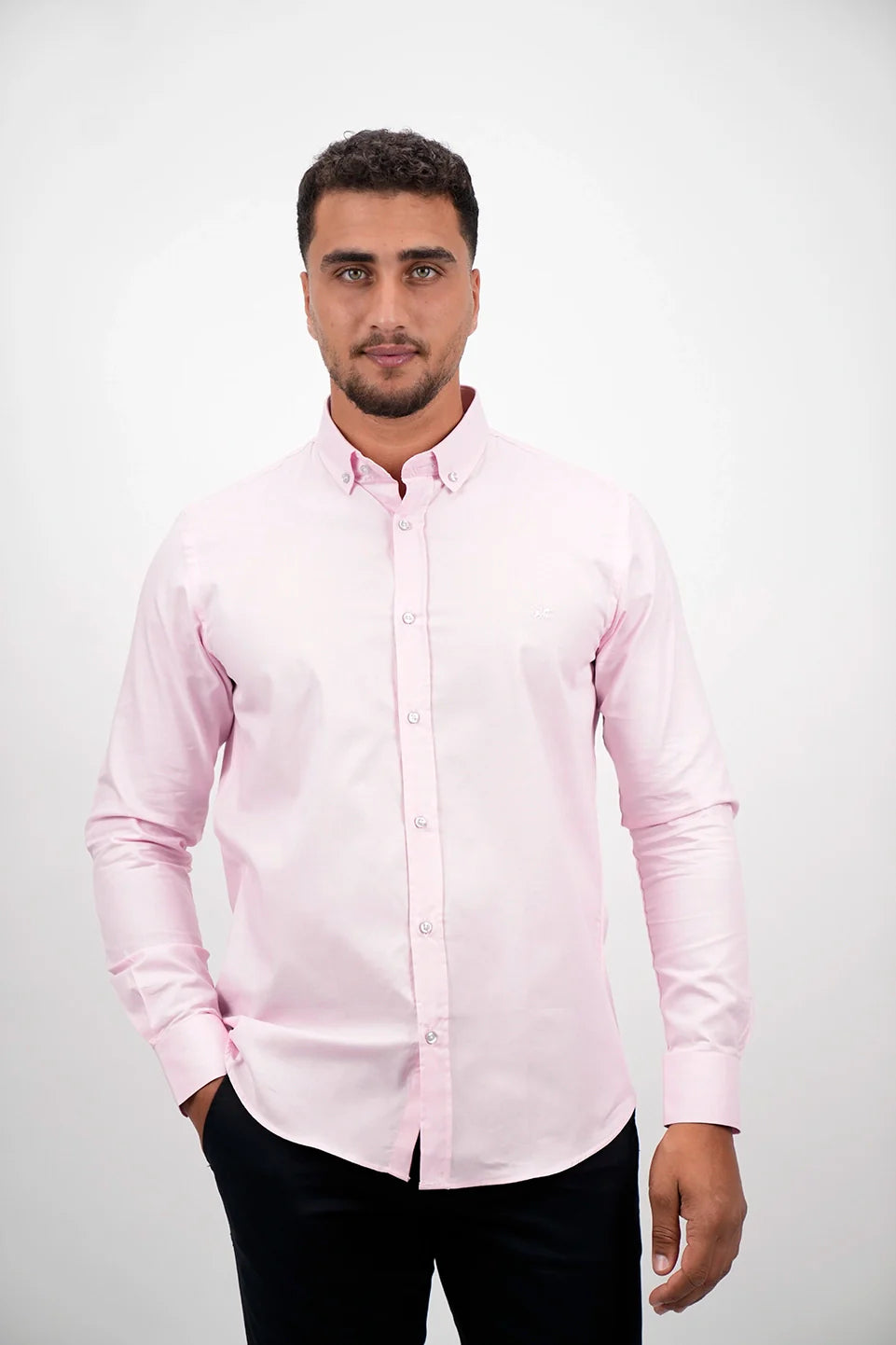 Long Sleeved Casual Pink Shirt