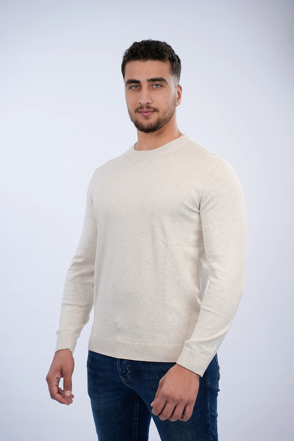 Tom Tailor Beige Basic Round Neck