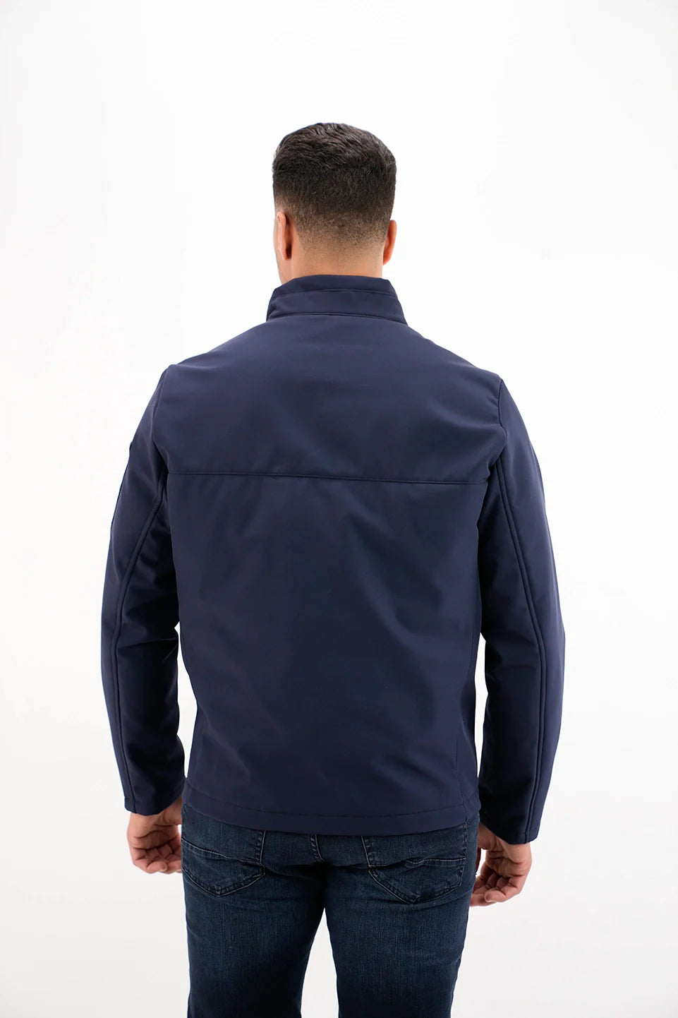 Simple Navy Puffer Jacket