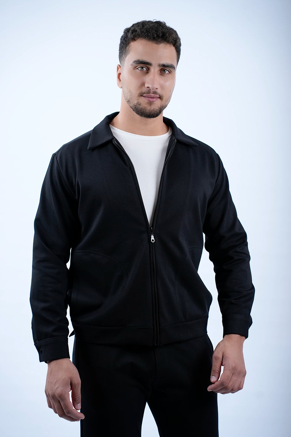 Black Jacket With Side Pocket