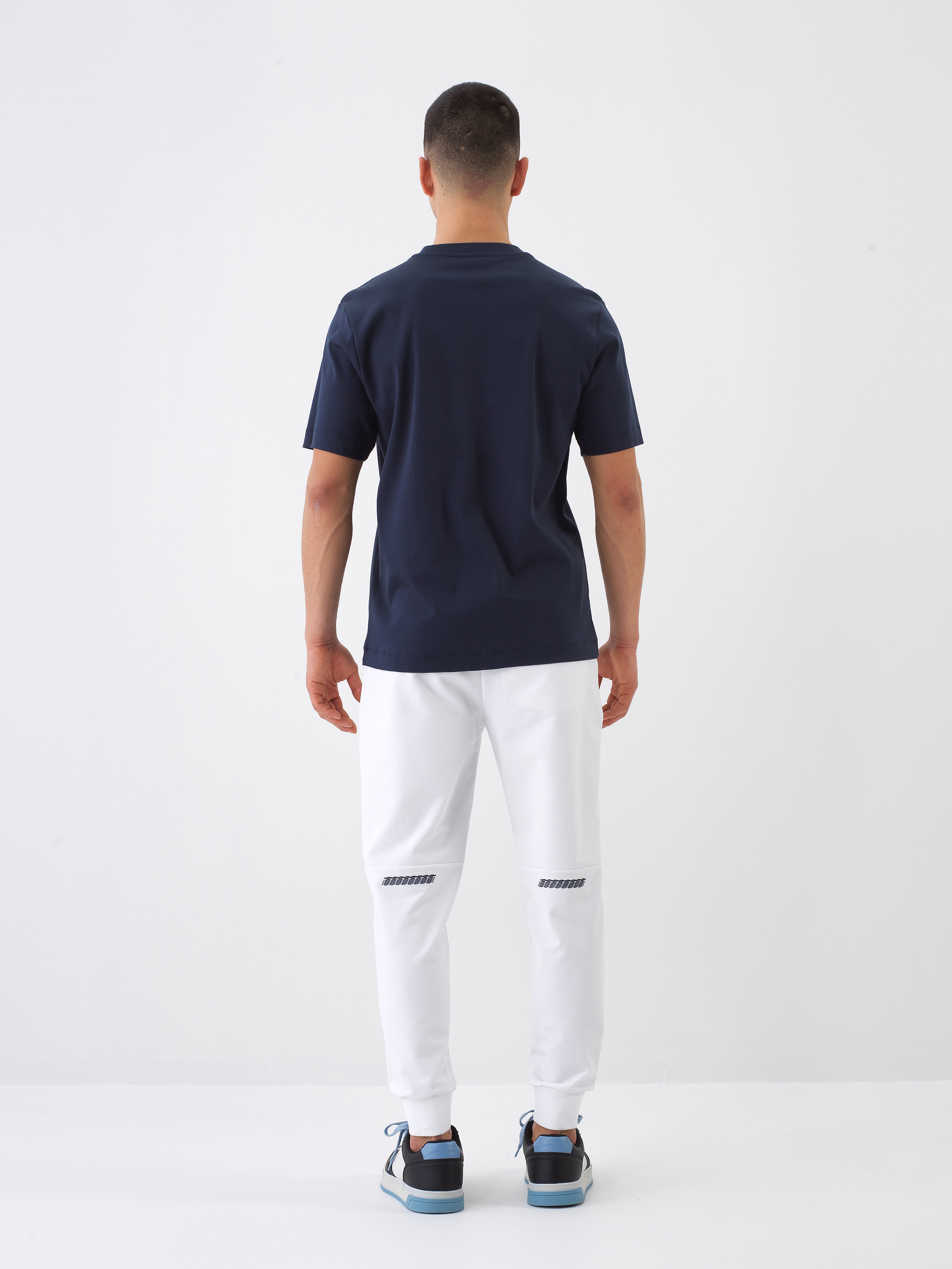 Xint White Jogging With Elastic Waist