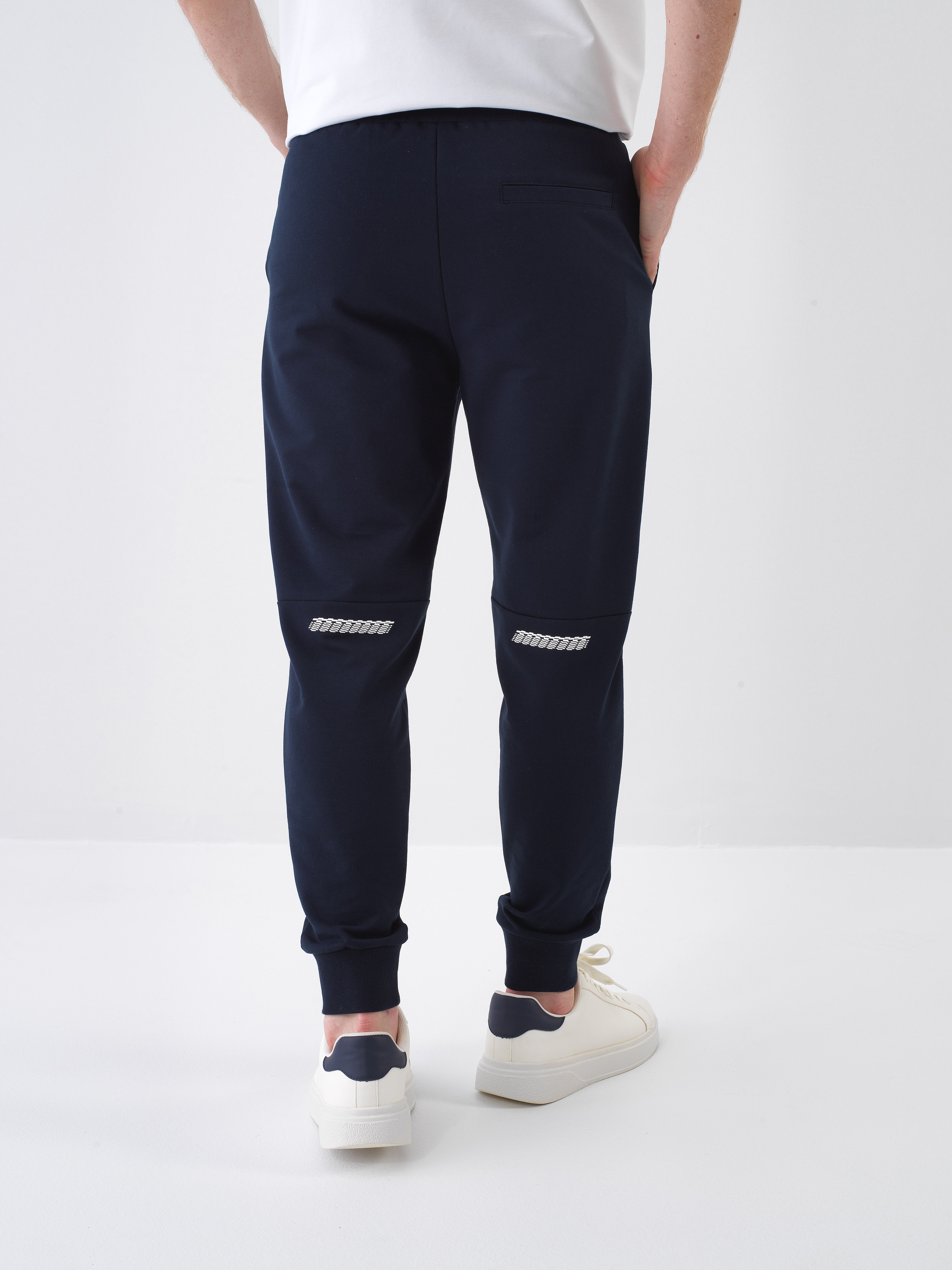 Xint Navy Jogging With Elastic Waist