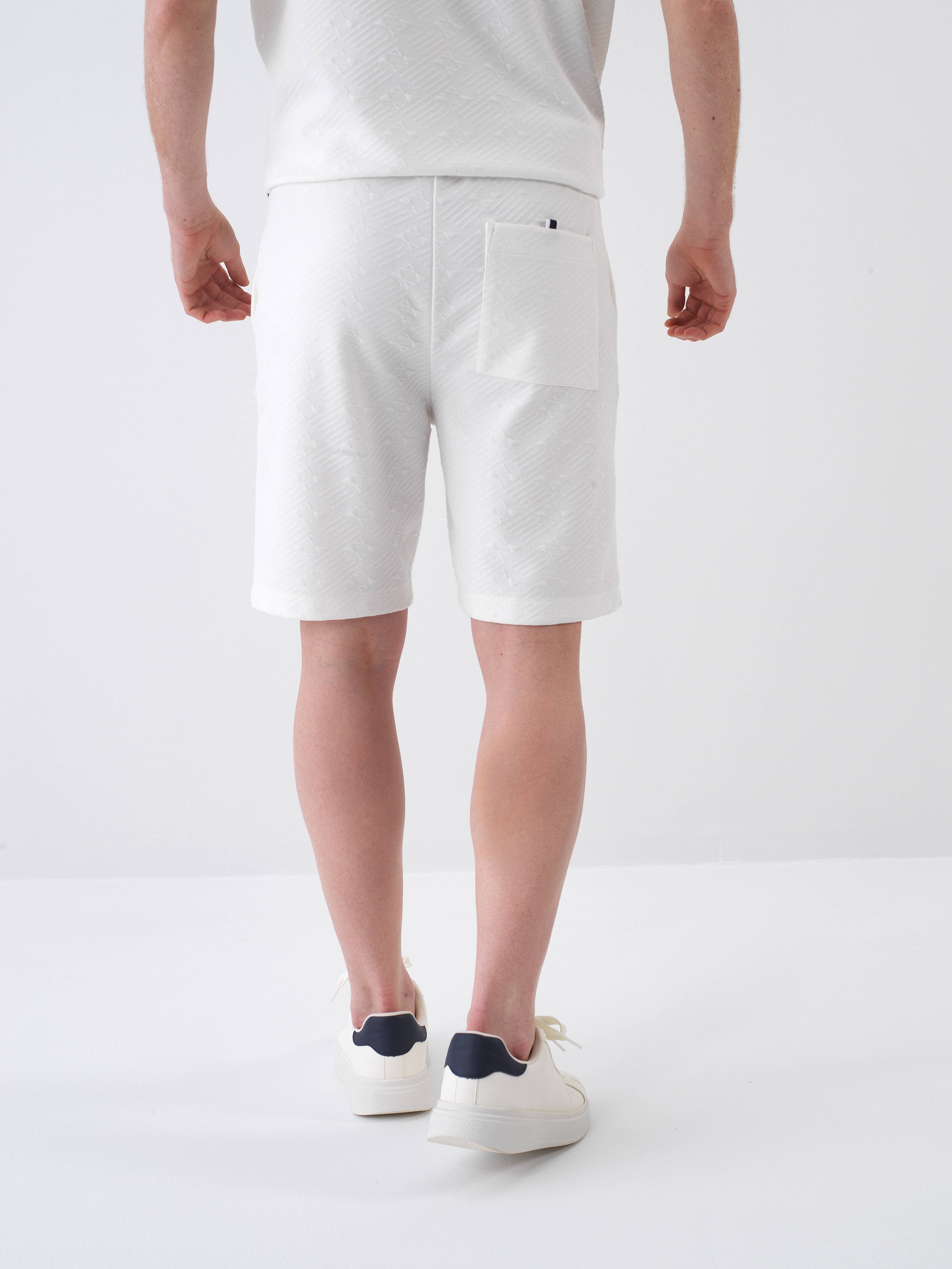 Xint White Printed Short