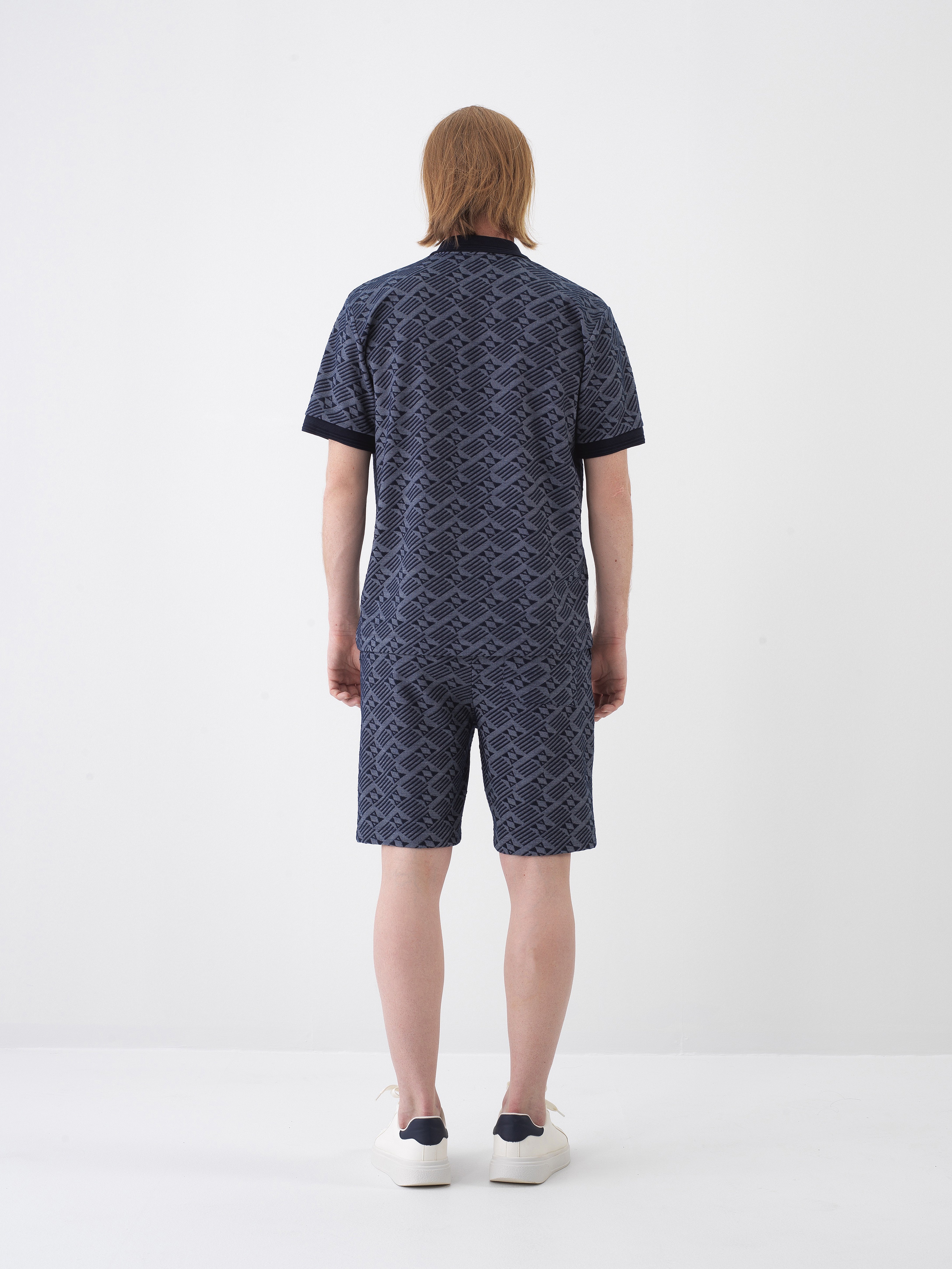 Xint Navy Printed Short