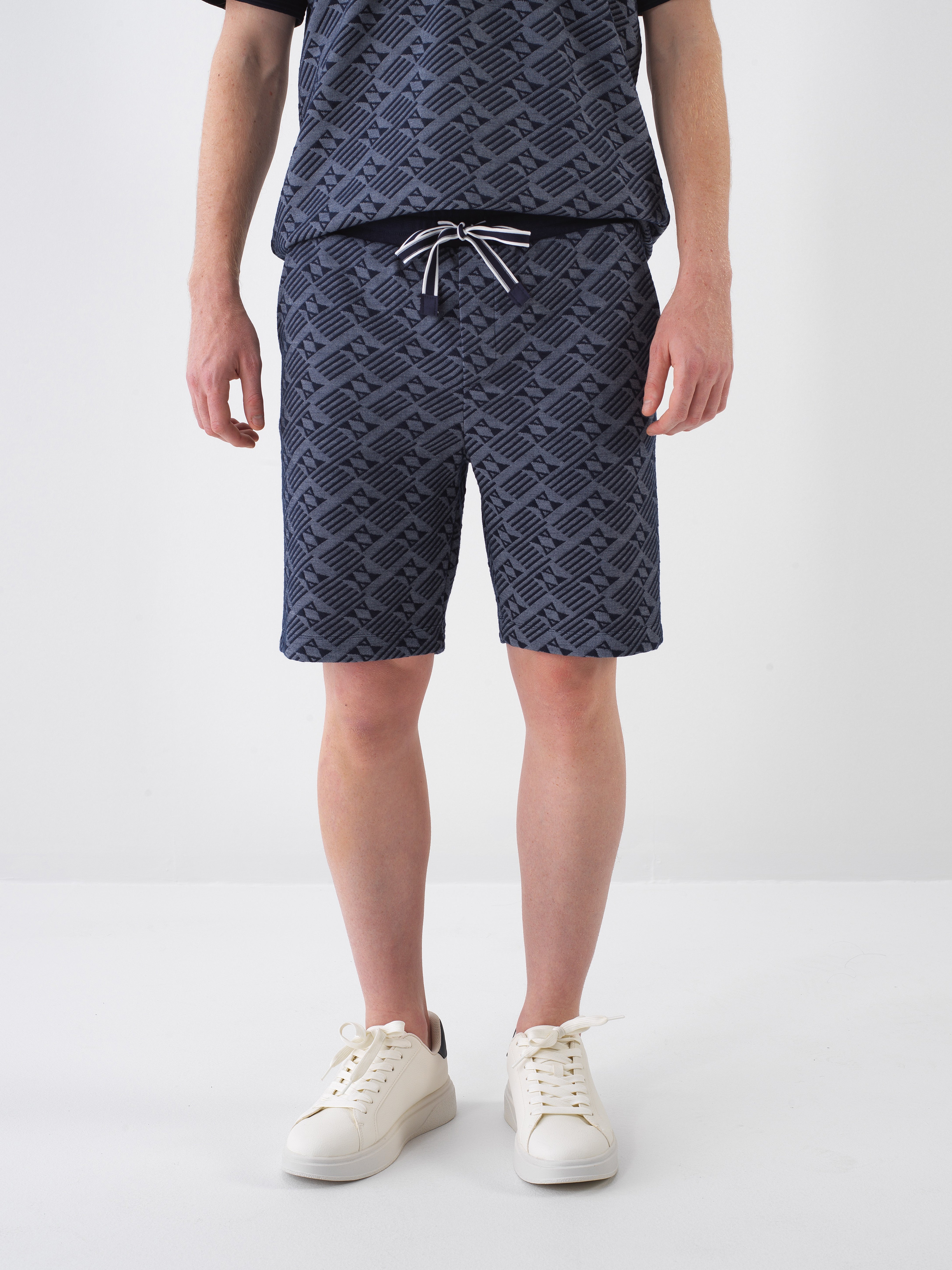 Xint Navy Printed Short