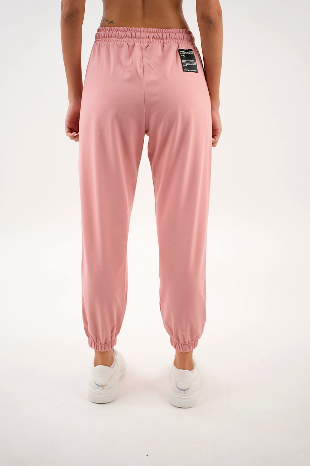 Pink tight joggers sale