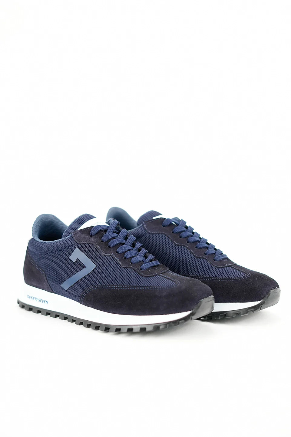 Navy Stylish Casual Shoes With Logo