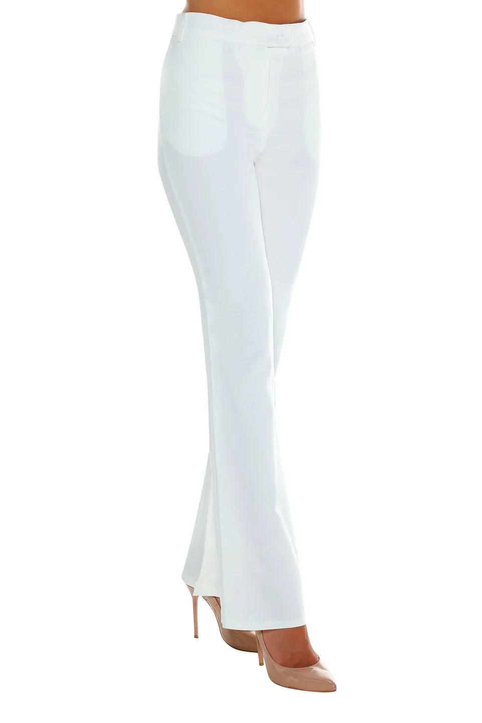 Classic White Flare Pants