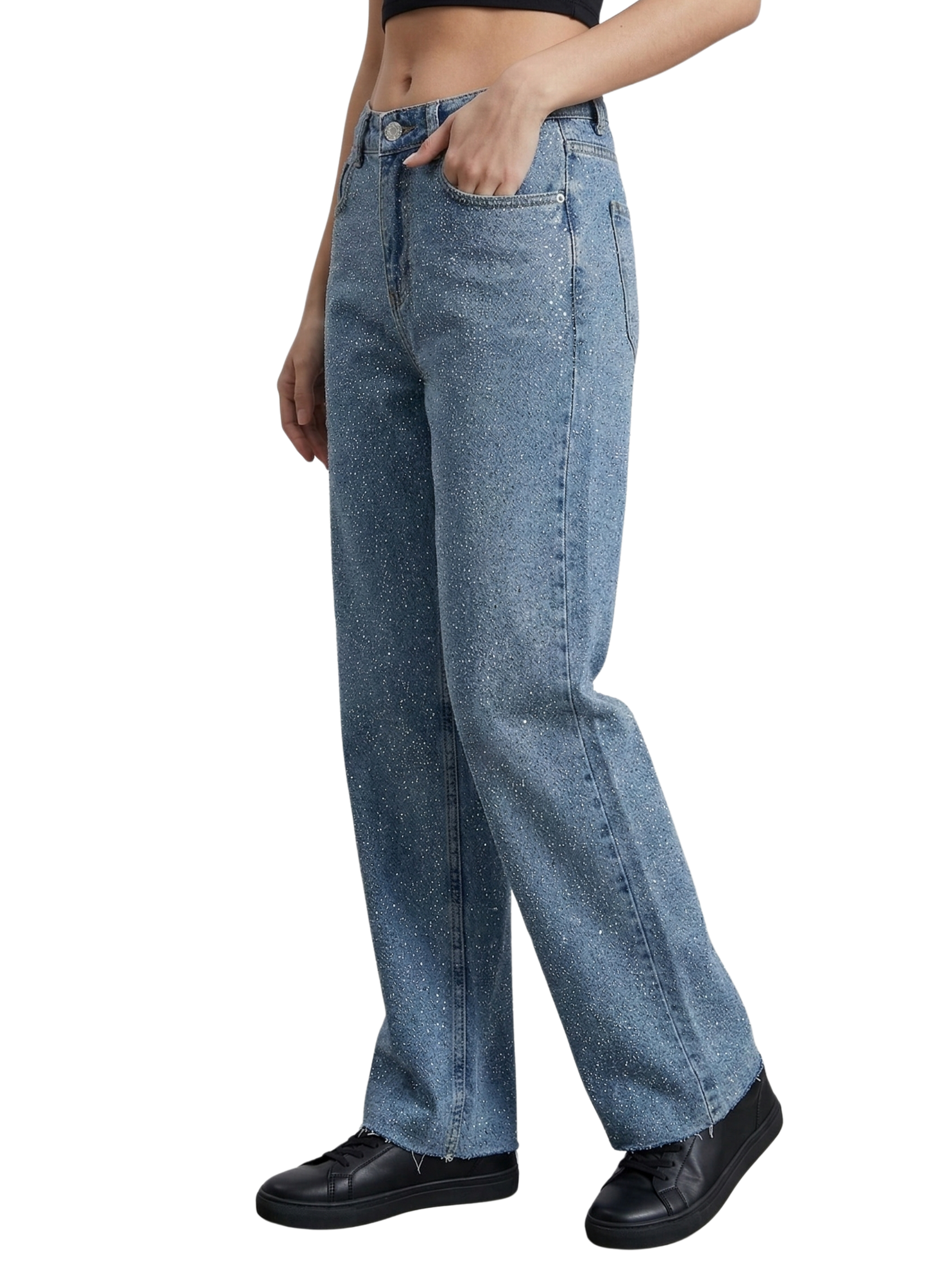 light Blue Straight Cut Jeans